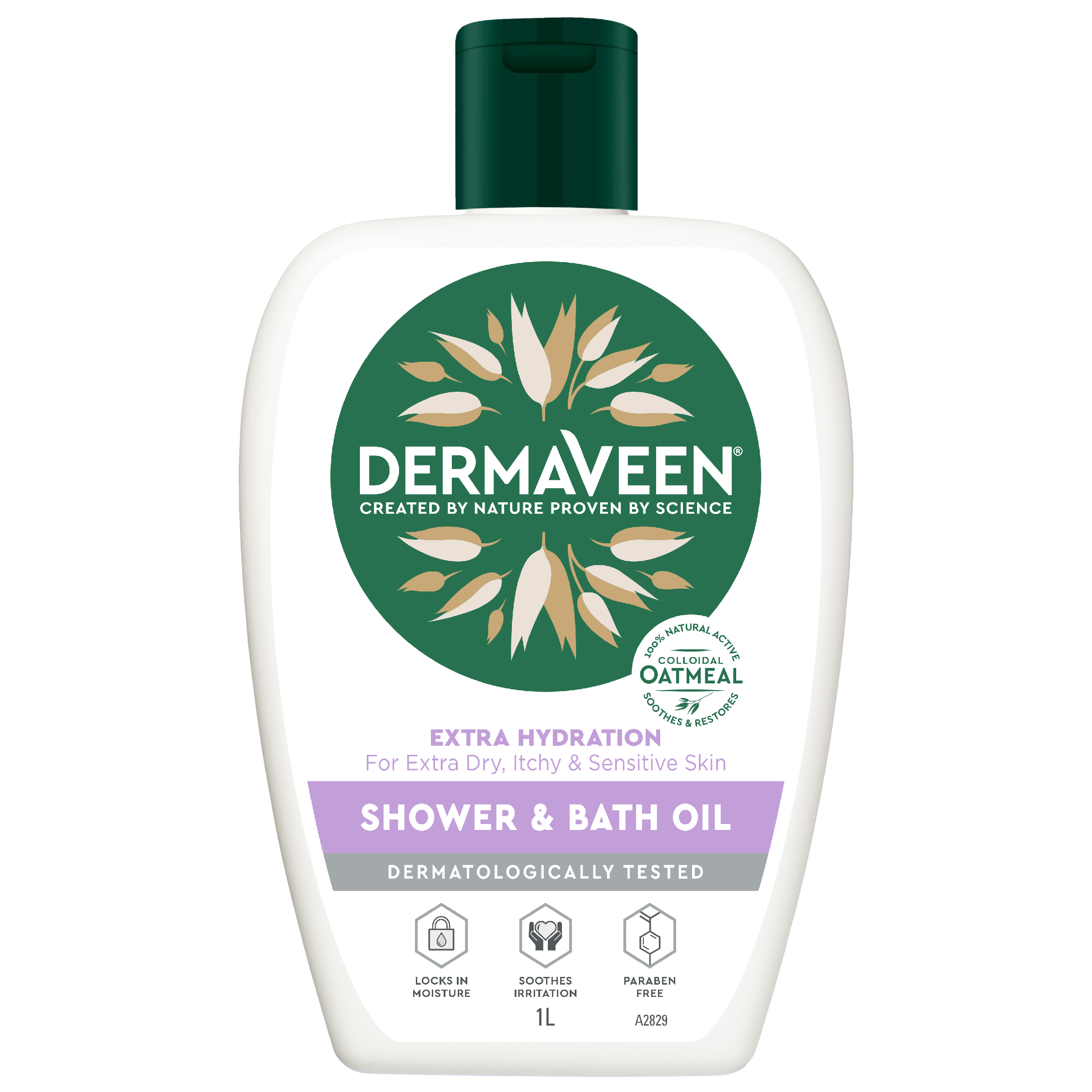 DERMAVEEN EXTRA GENTLE SHOWER & BATH OIL 1 LITRE