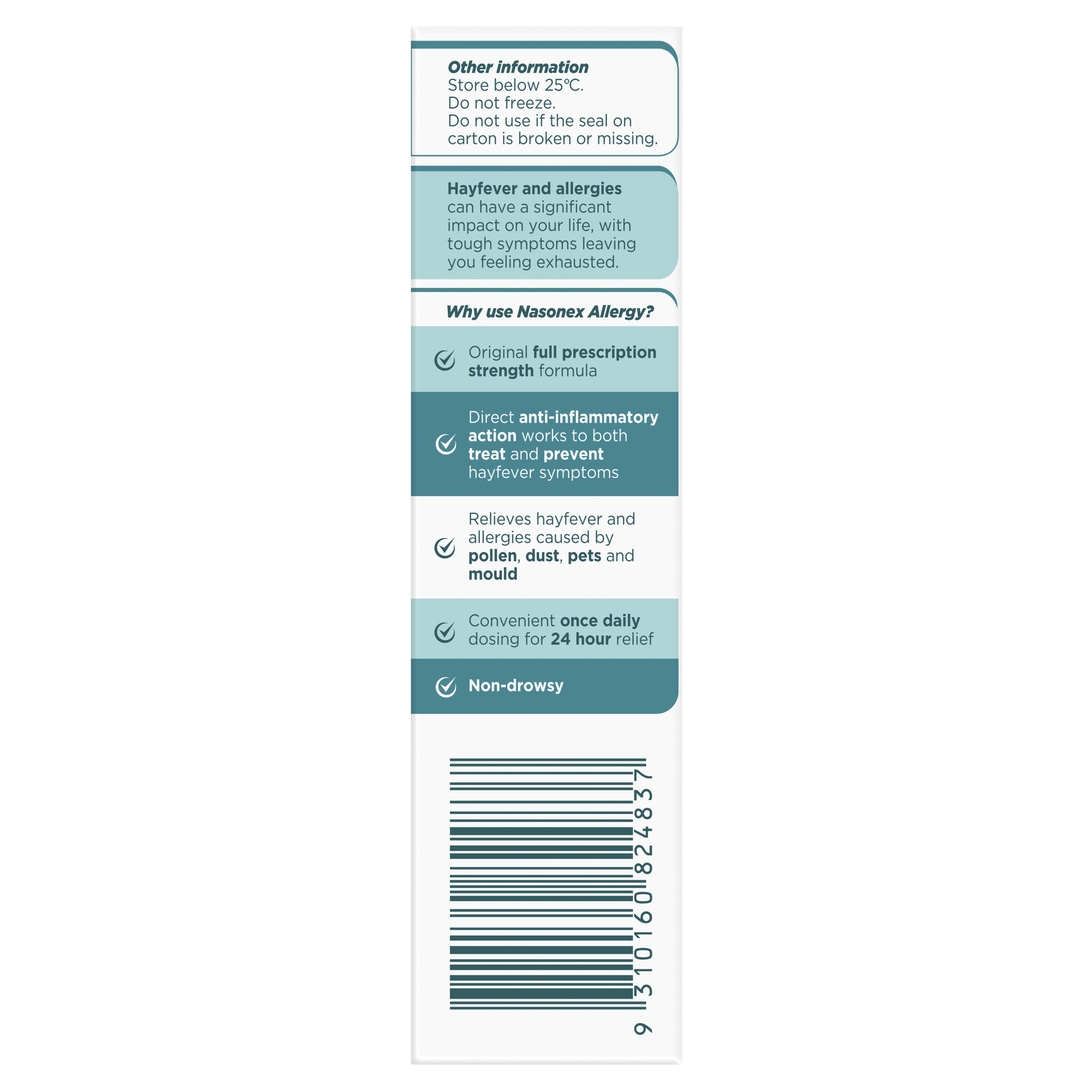 NASONEX ALLERGY 65 METERED DOSE SPRAY - Image 3