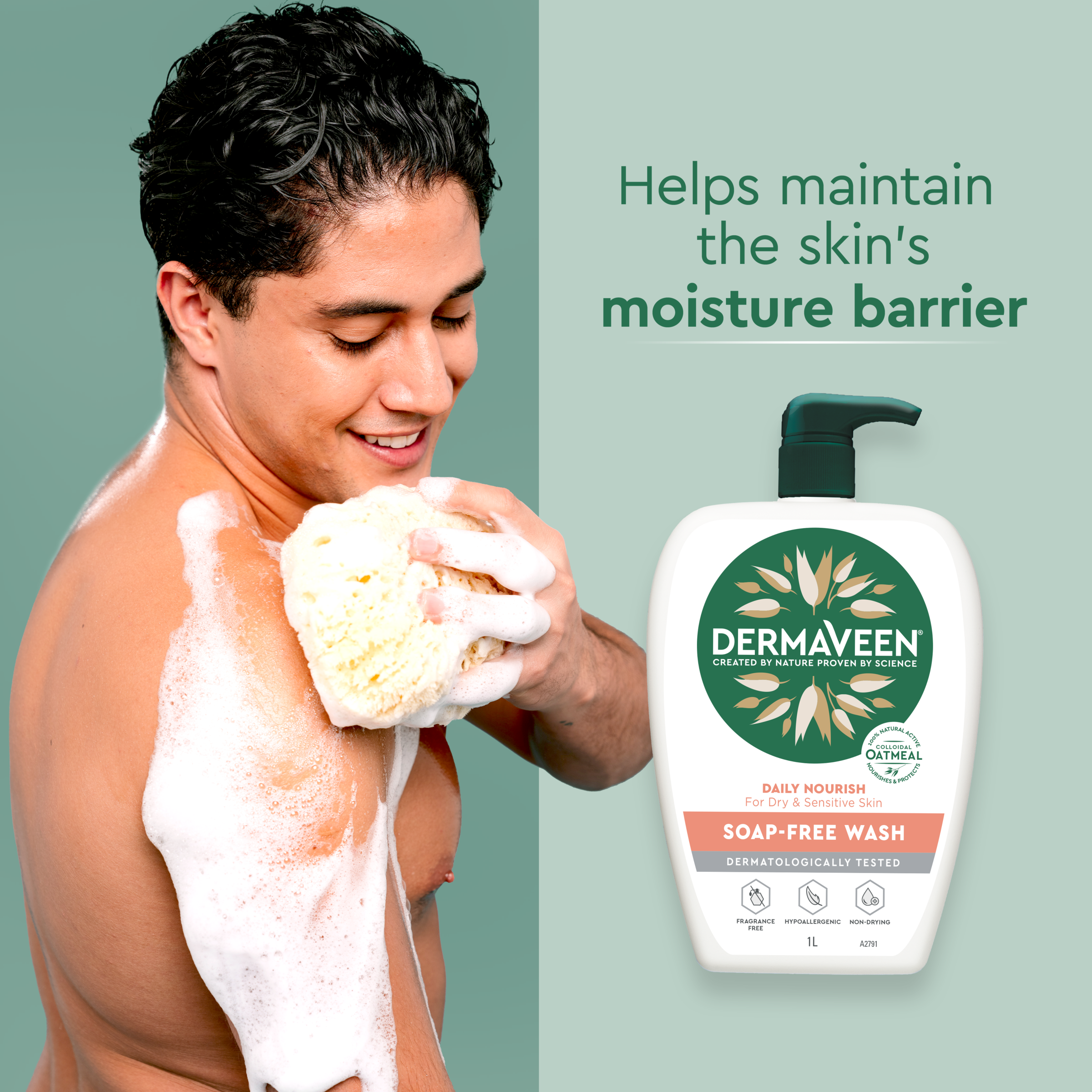 DERMAVEEN DAILY NOURISH WASH 1 LITRE - Image 8