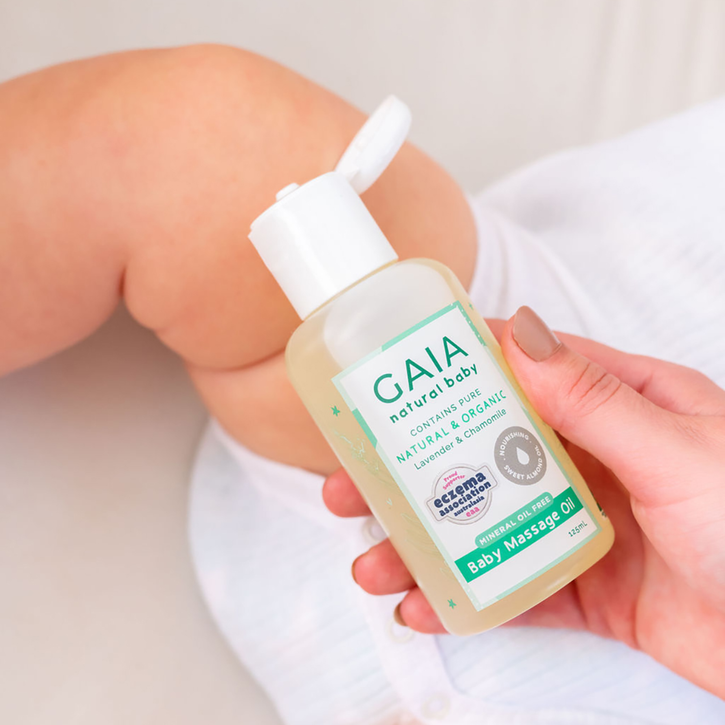 GAIA NATURALS BABY MASSAGE OIL 125ML - Image 3