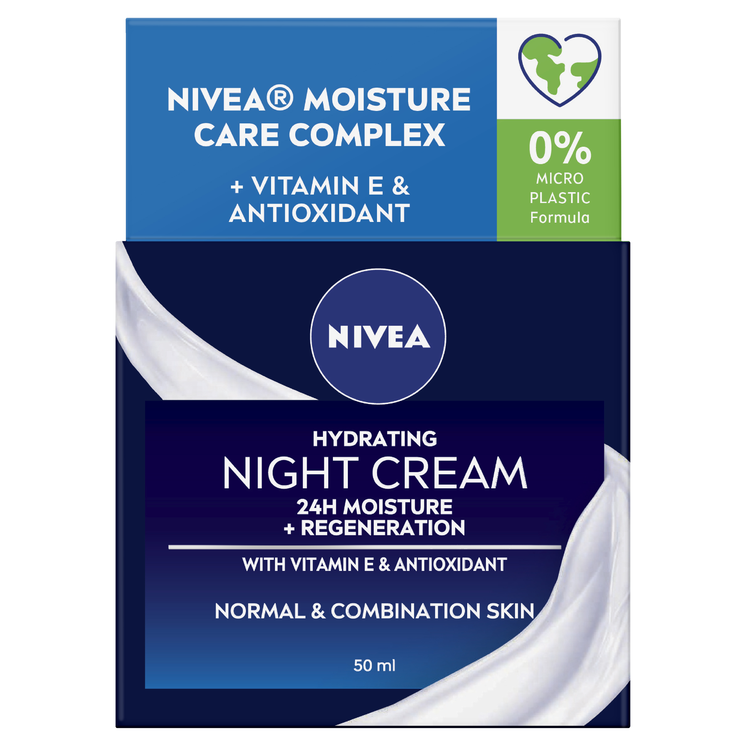 NIVEA DAILY ESSENTIALS REGENERATING NORMAL & COMBINATION NIGHT CREAM 50ML