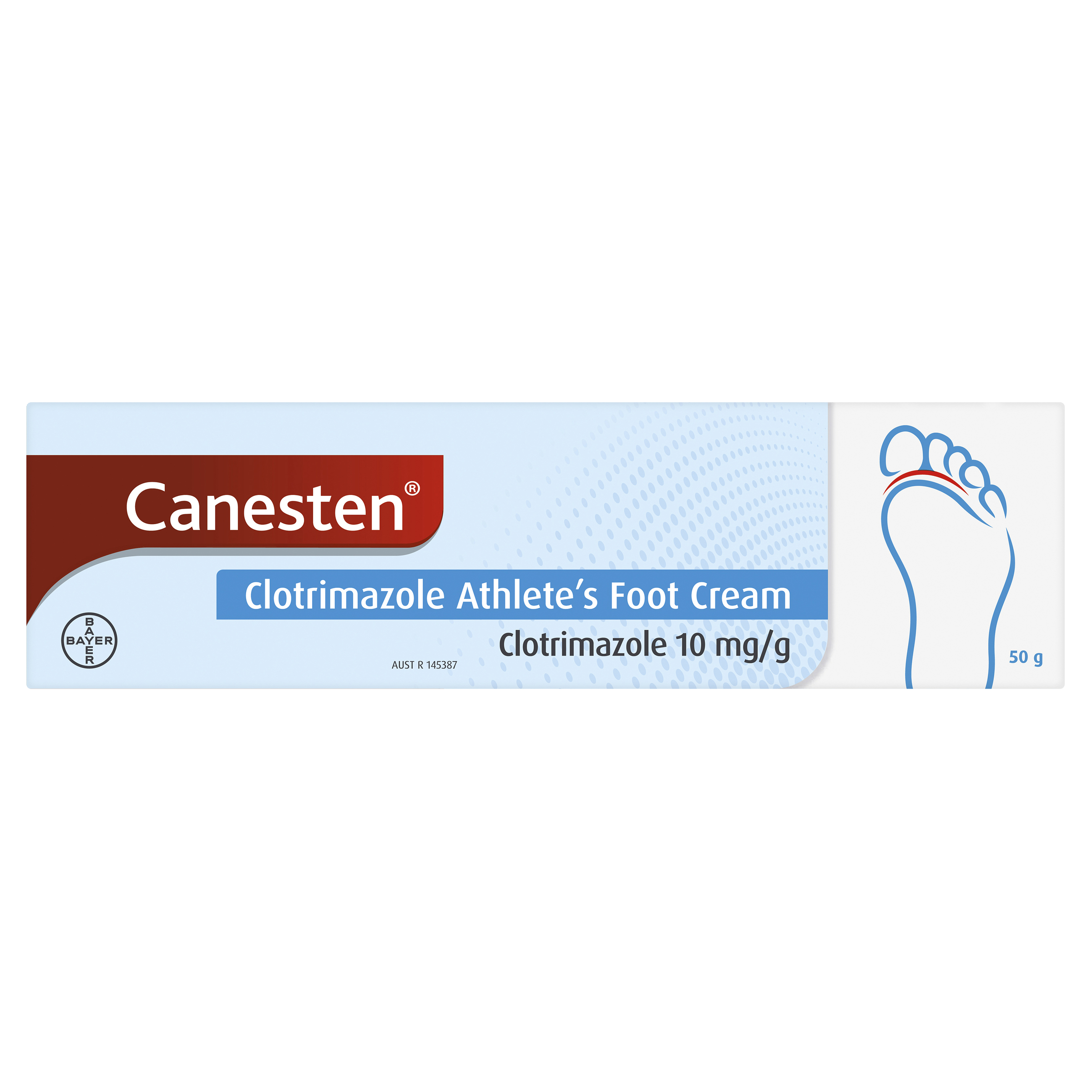 CANESTEN ATHLETES FOOT CREAM 50G - Image 2
