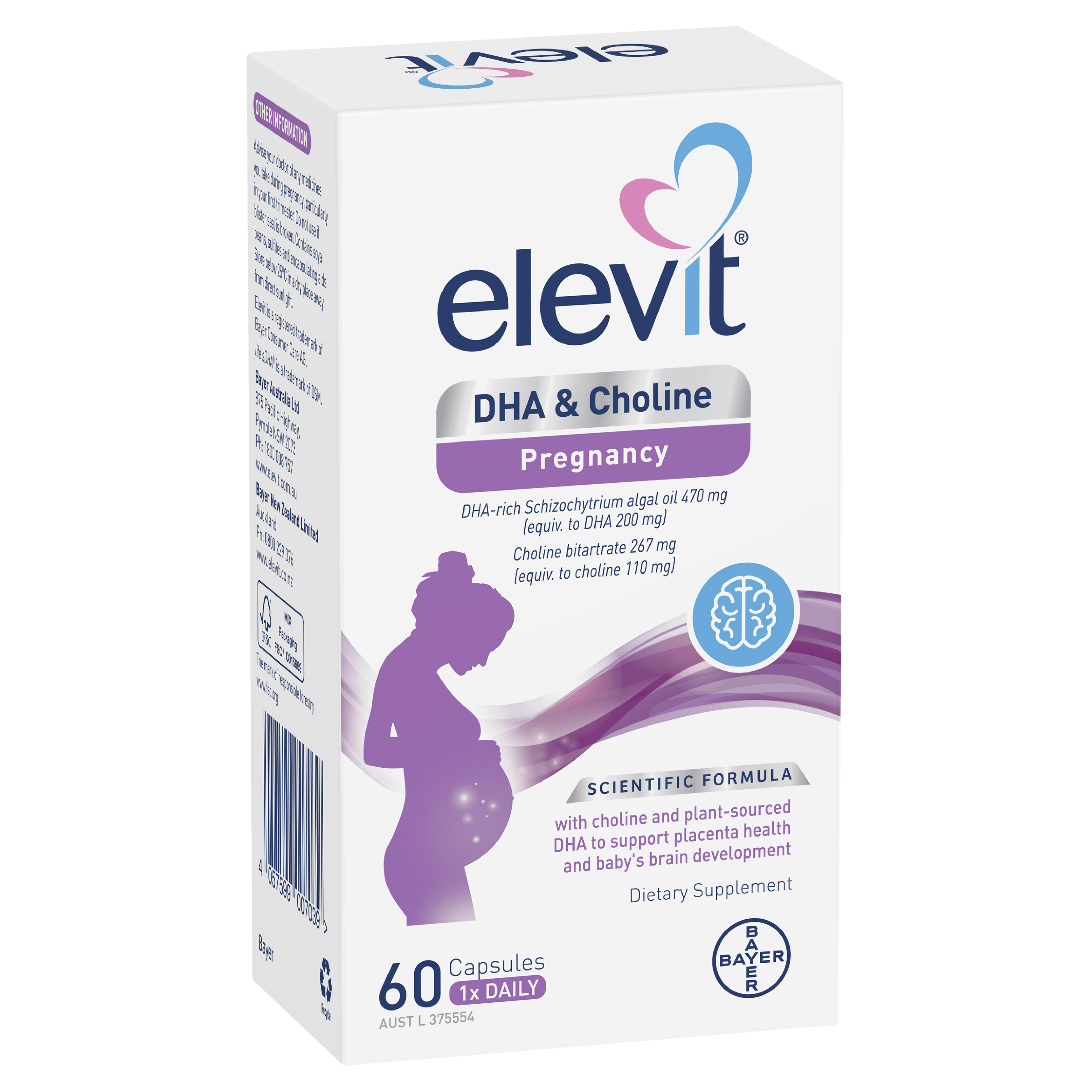 ELEVIT DHA & CHOLINE 60 CAPSULES