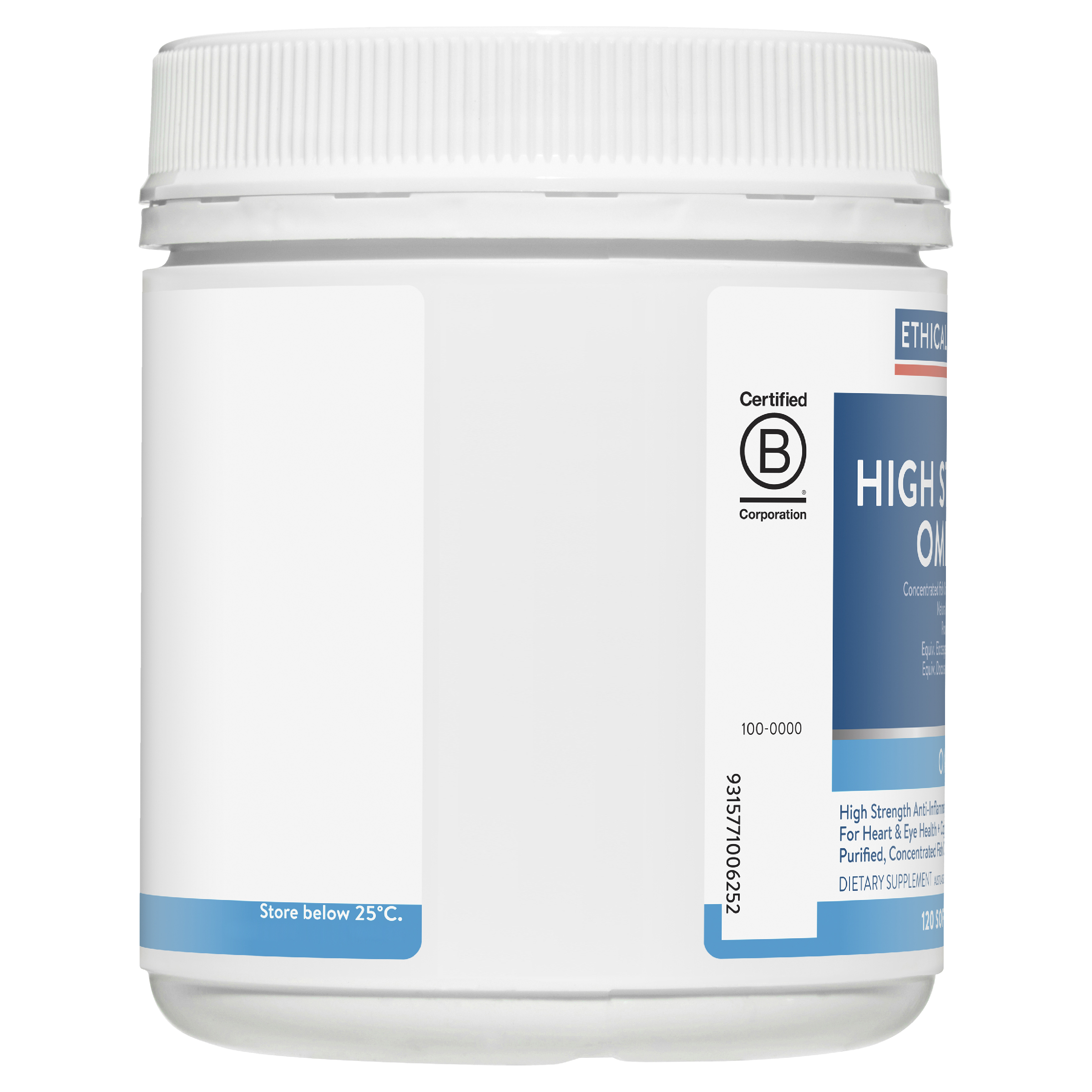 ETHICAL NUTRIENTS HIGH STRENGTH OMEGA 3 120 CAPSULES - Image 4