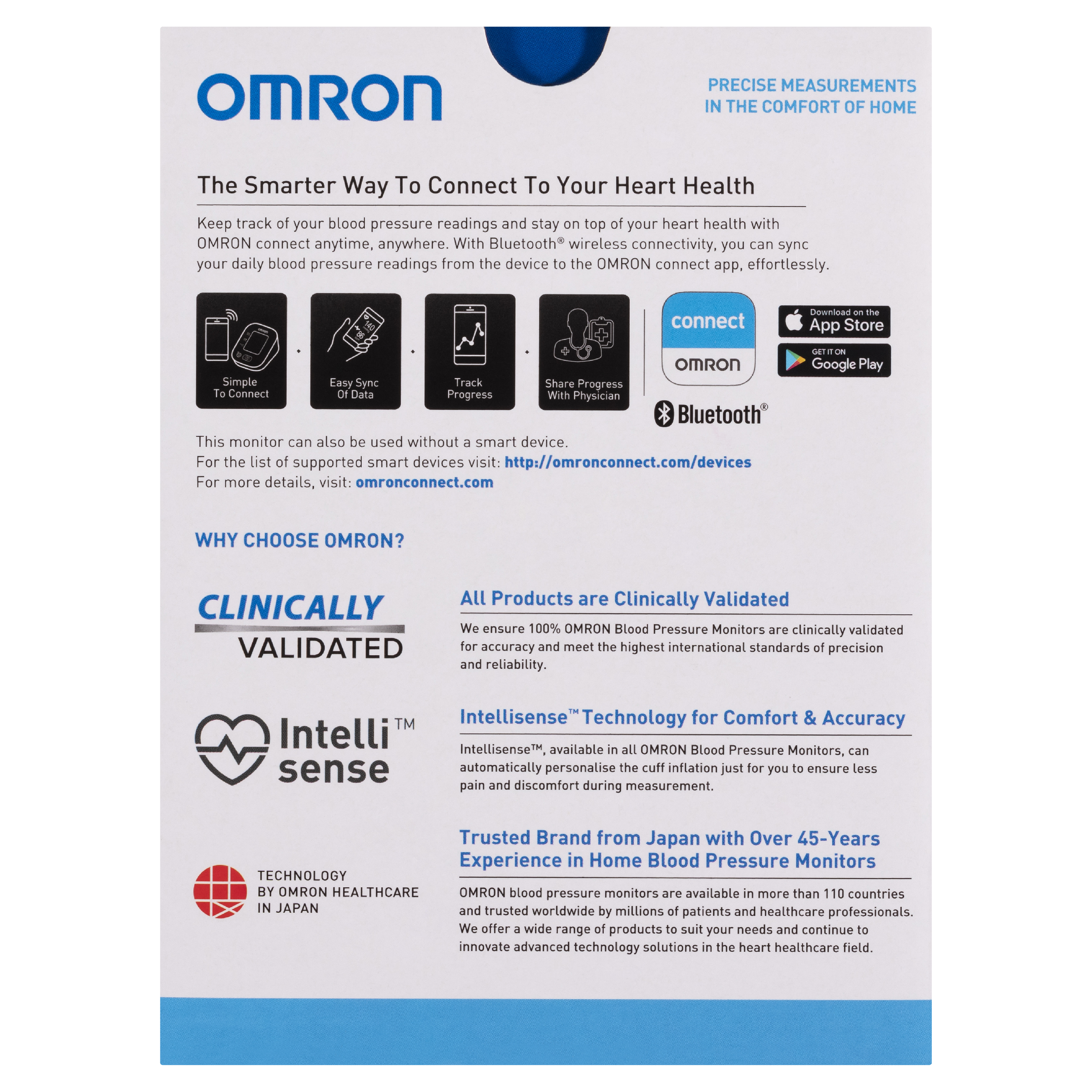 OMRON BLOOD PRESSURE MONITOR BLUETOOTH STANDARD HEM7144T1 - Image 4