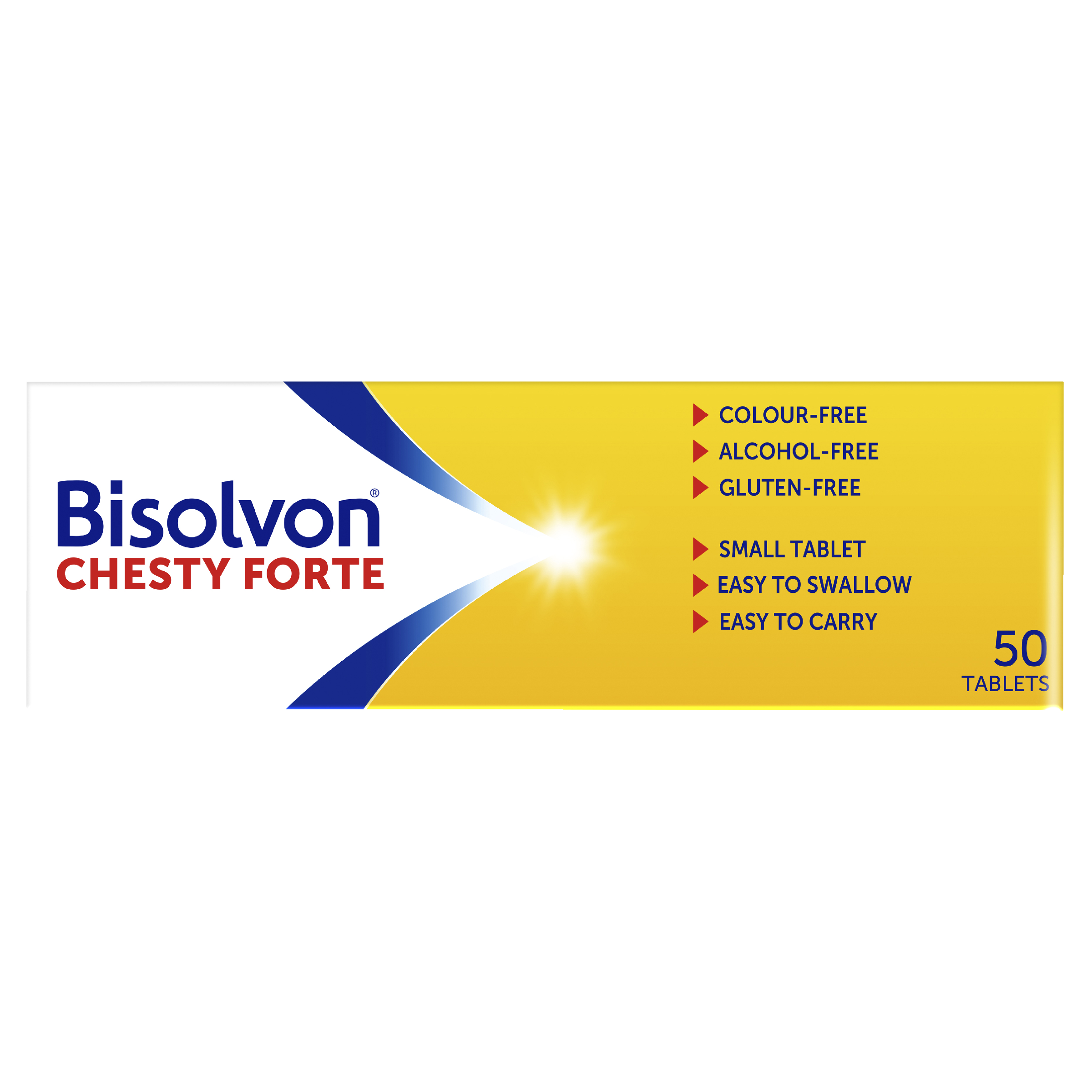 BISOLVON CHESTY FORTE 8MG 50 TABLETS - Image 3