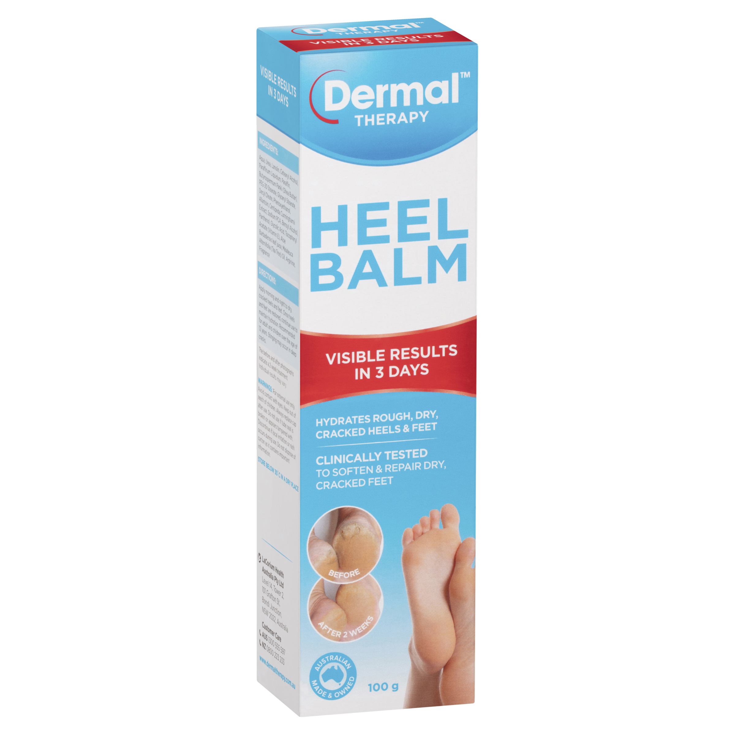 DERMAL THERAPY HEEL BALM 100G