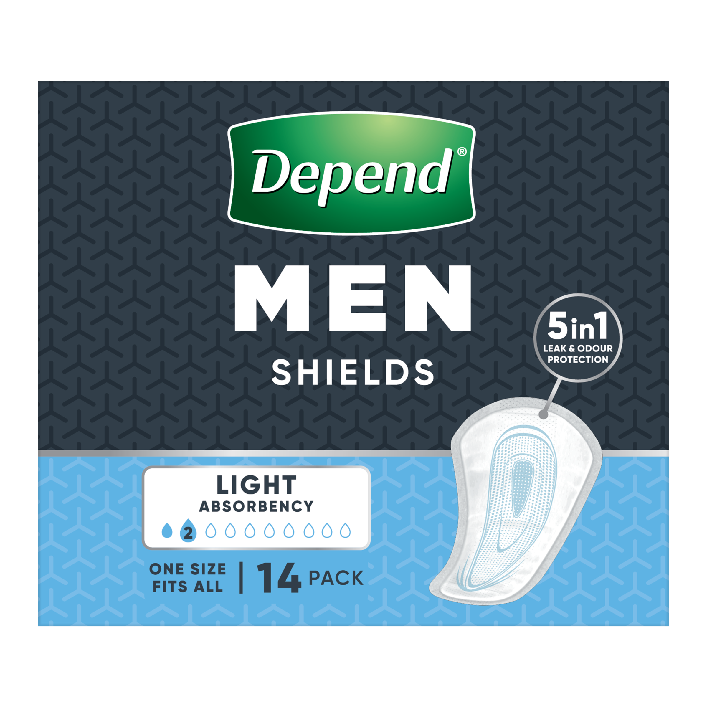 DEPEND MEN ADVANCED PROTECTION SHIELDS 2D 14 PACK - Image 2