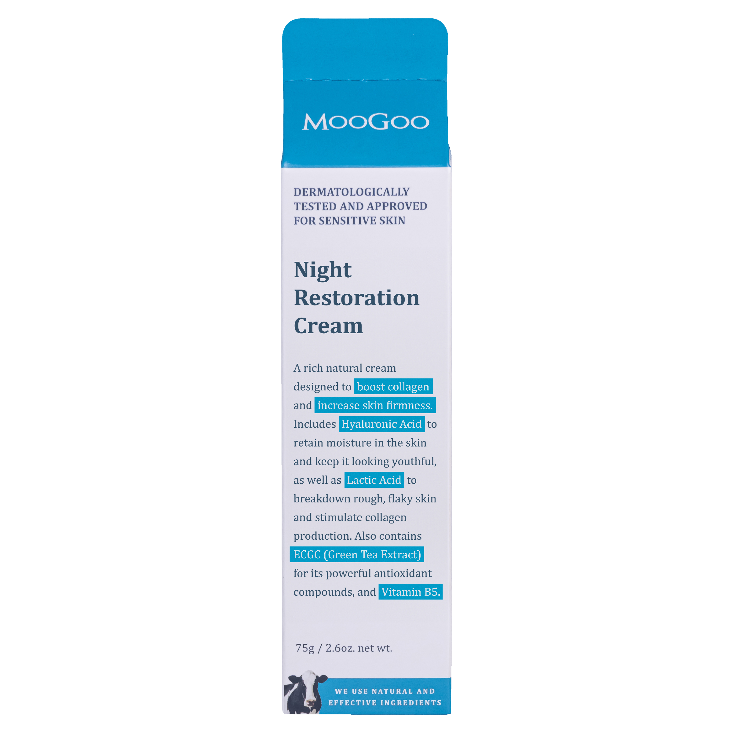 MOOGOO NIGHT RESTORATION CREAM 75G