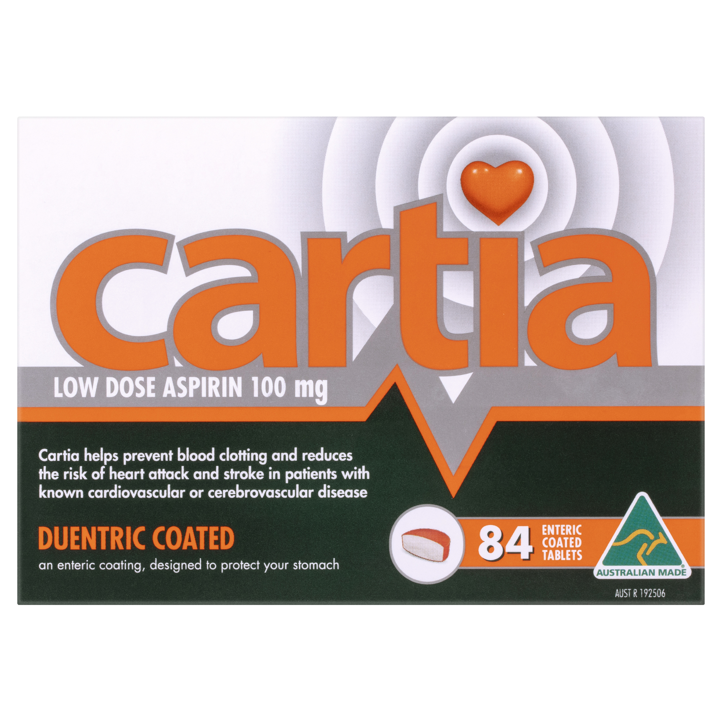 CARTIA ASPIRIN 100MG 84 TABLET - Image 2