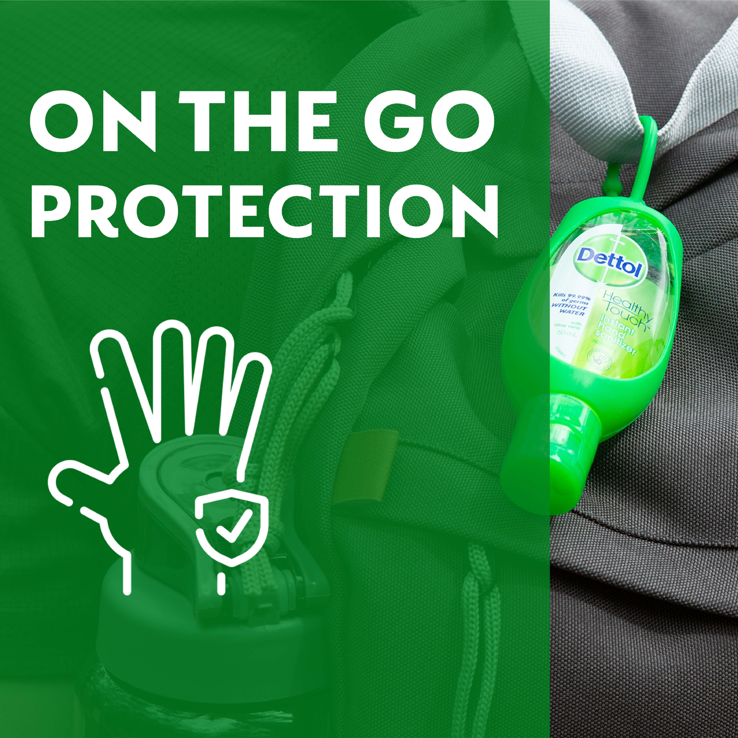 DETTOL HEALTHY TOUCH  INSTANT HAND SANITISER REFRESH CLIP 50ML - Image 3