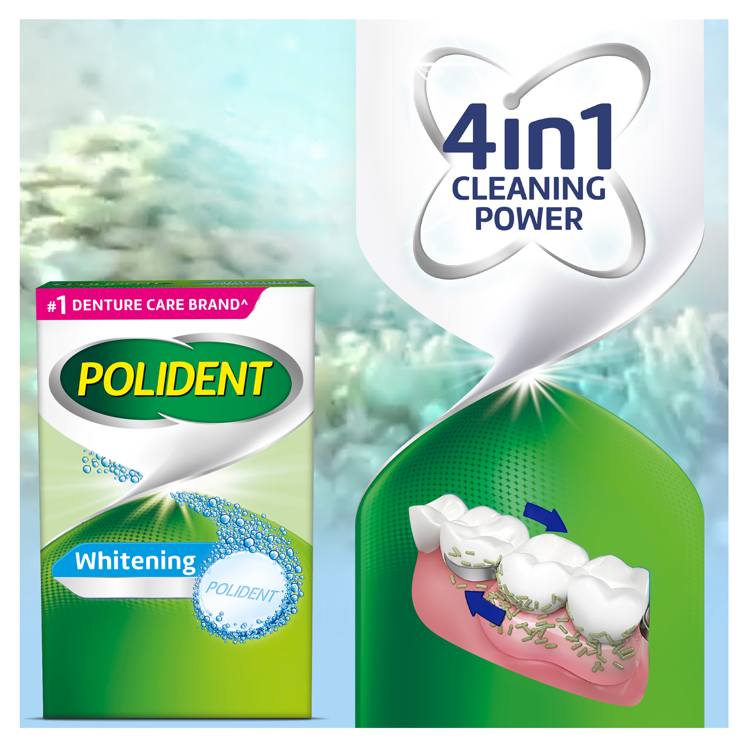 POLIDENT DENTURE CLEANSER WHITENING 36 TABLETS - Image 11