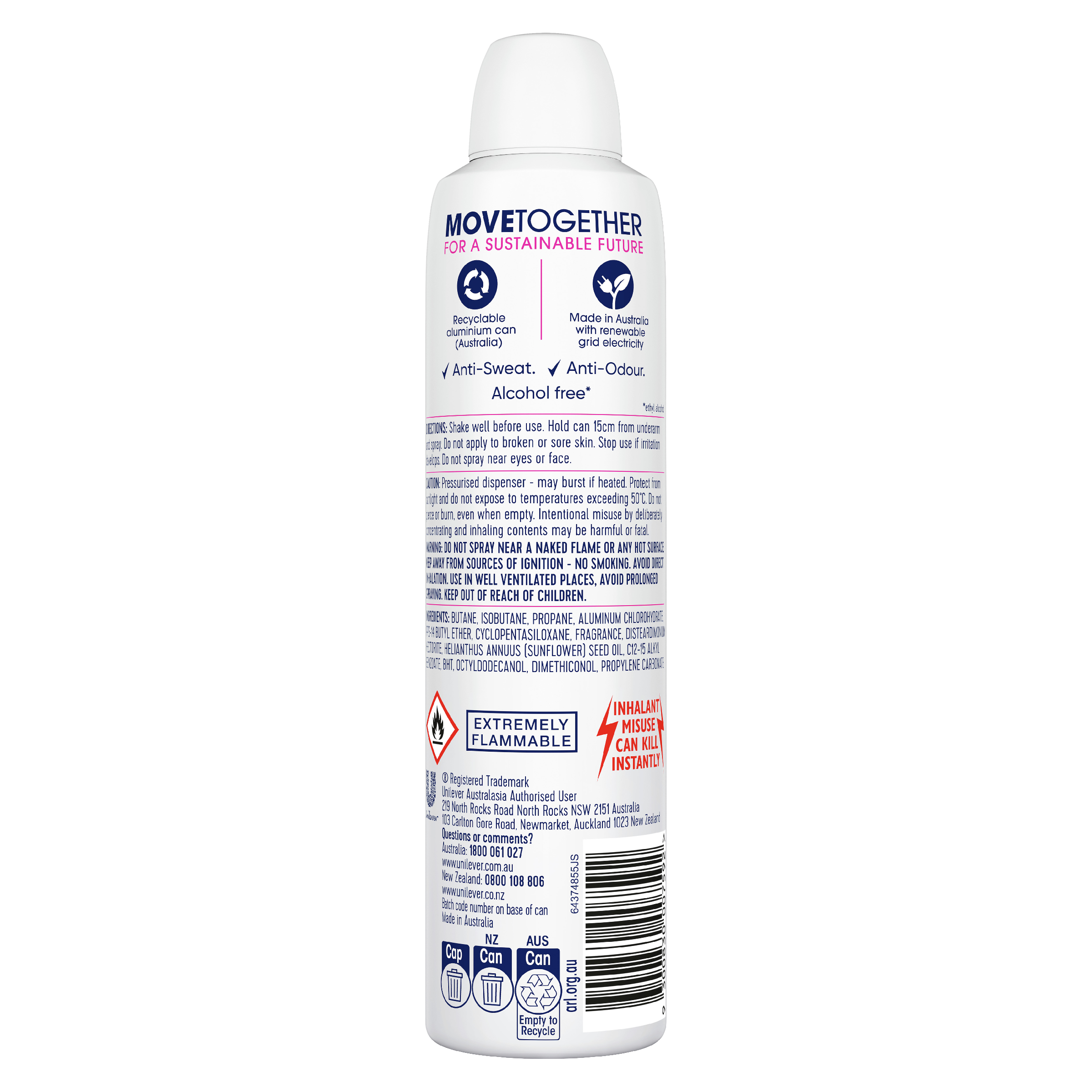 REXONA WOMEN ANTIPERSPIRANT SEXY BOUQUET 48HR 250ML - Image 2