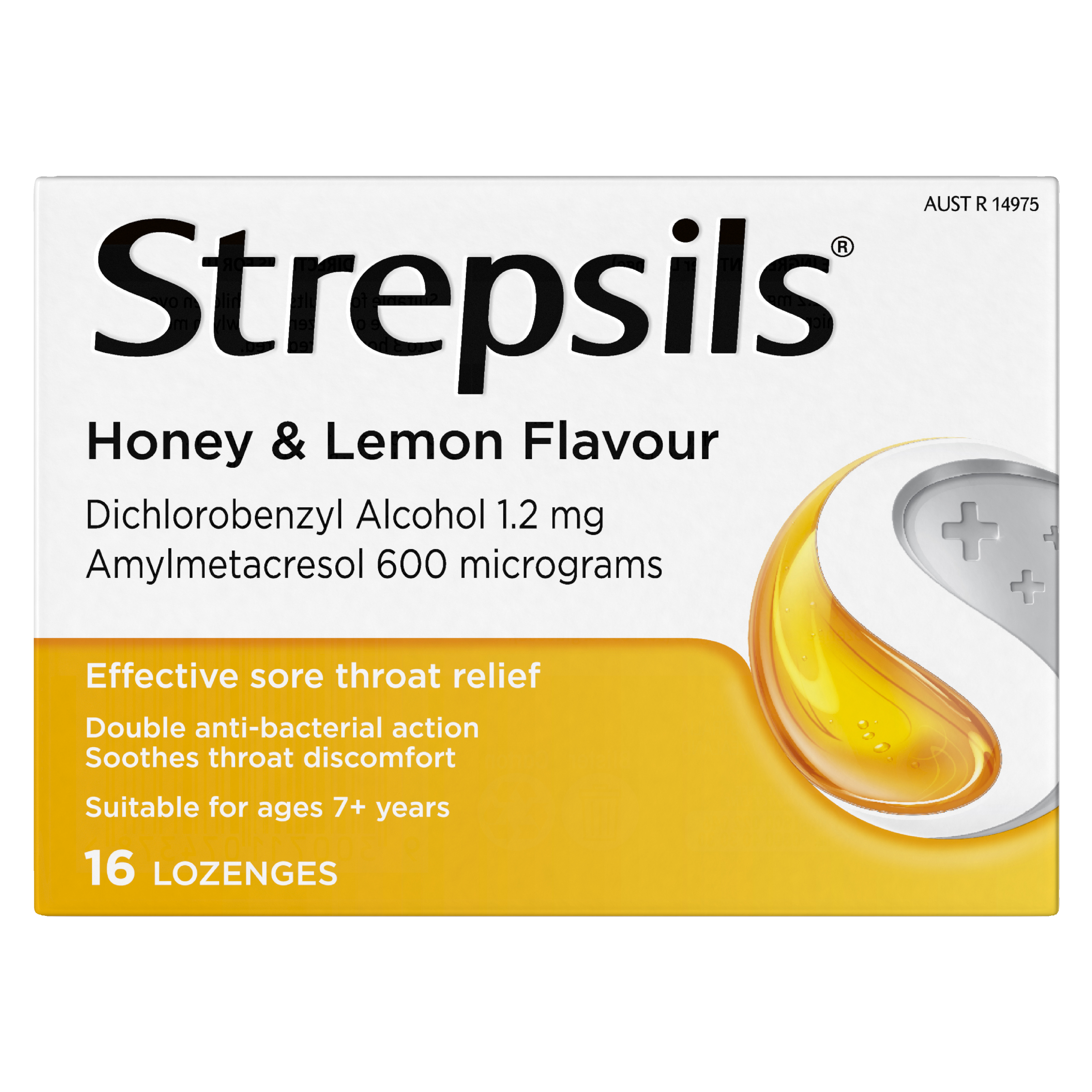 STREPSILS HONEY & LEMON 16 LOZENGES - Image 2