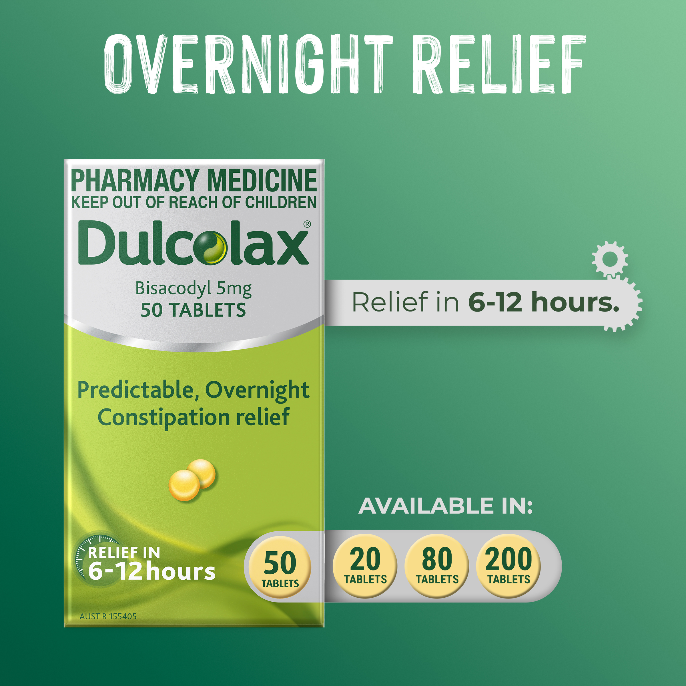 DULCOLAX CONSTIPATION RELIEF 5MG 50 TABLETS - Image 6