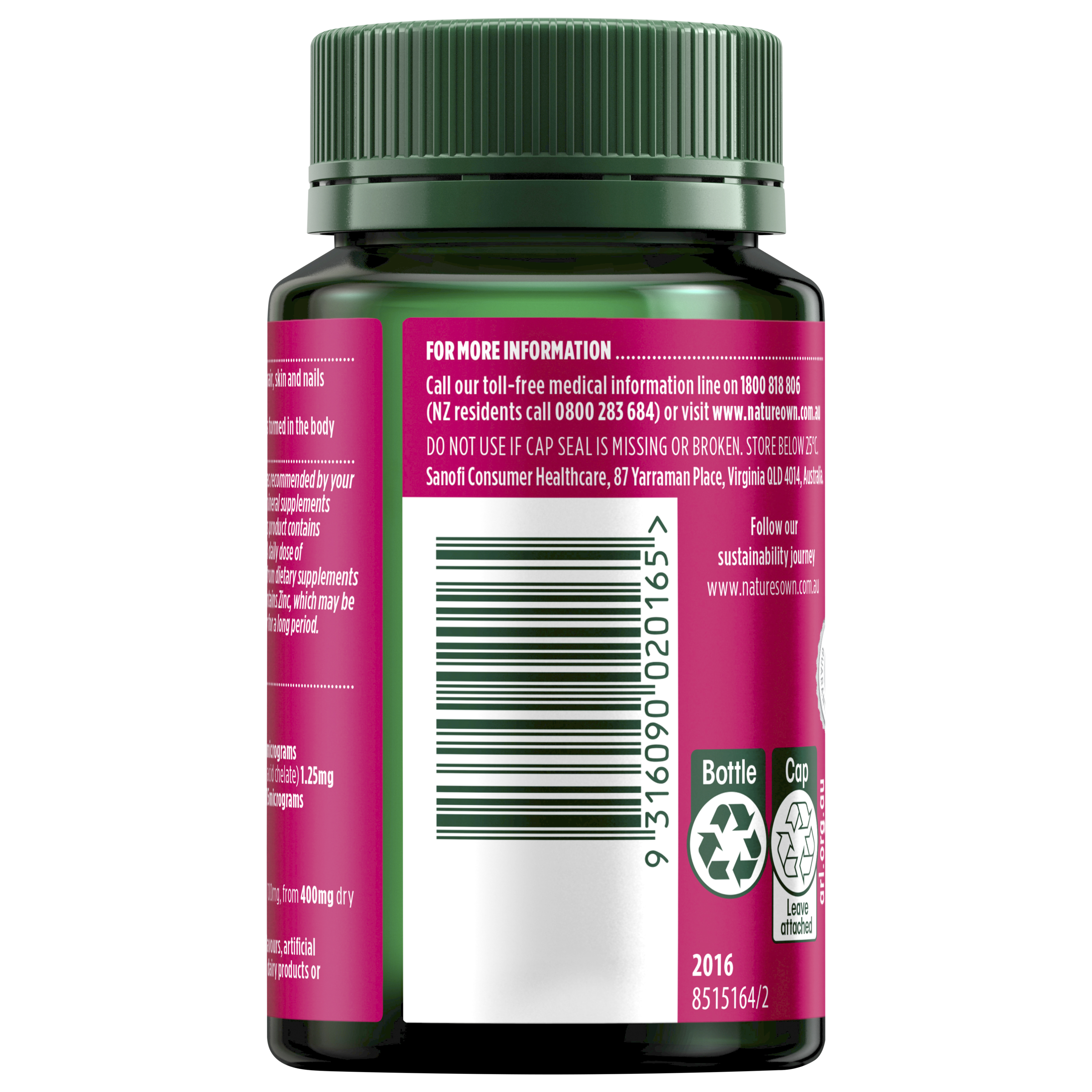 NATURES OWN HAIR SKIN AND NAILS 50 TABLETS - Image 4