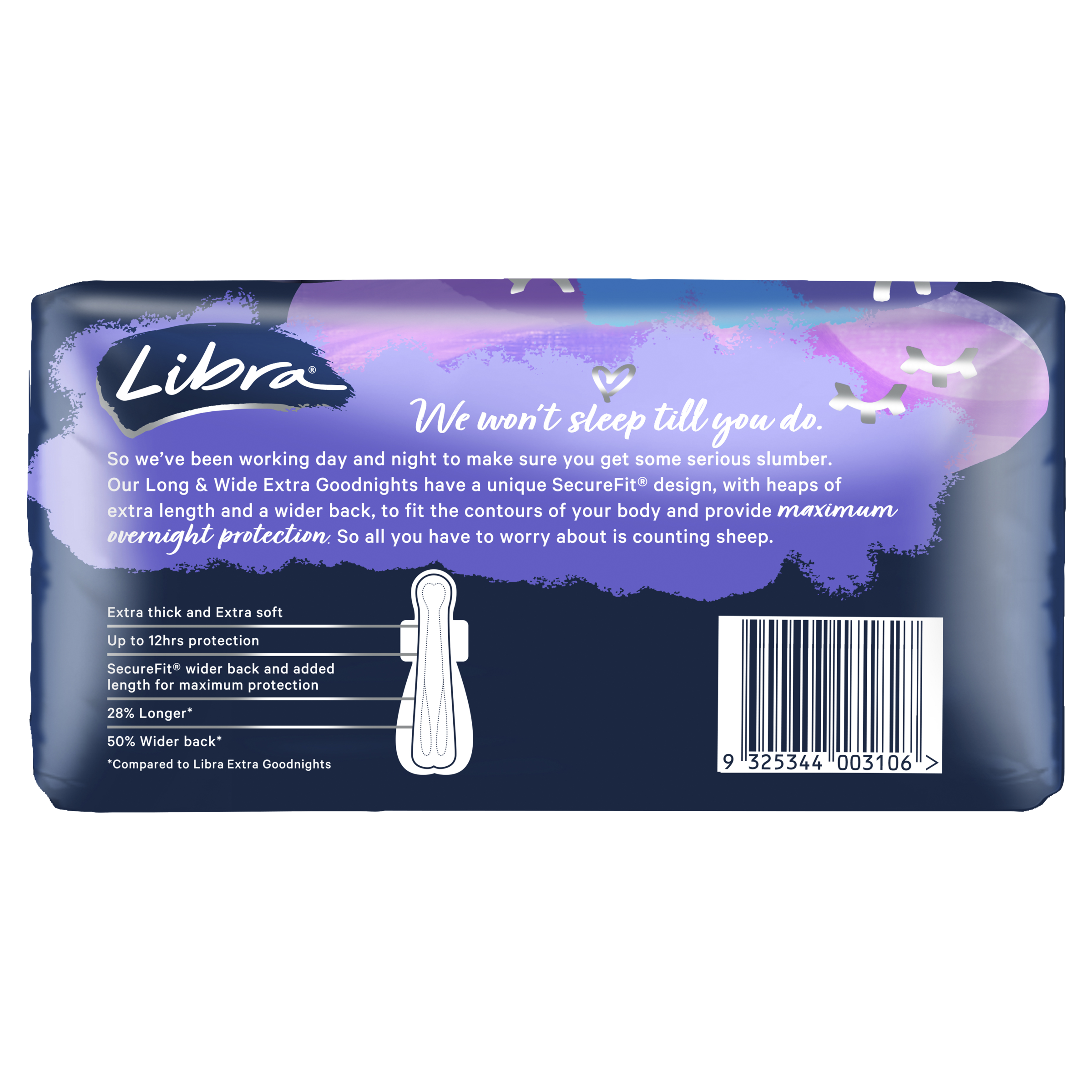 LIBRA PAD EXTRA GOODNIGHT LONG 6 PACK - Image 3