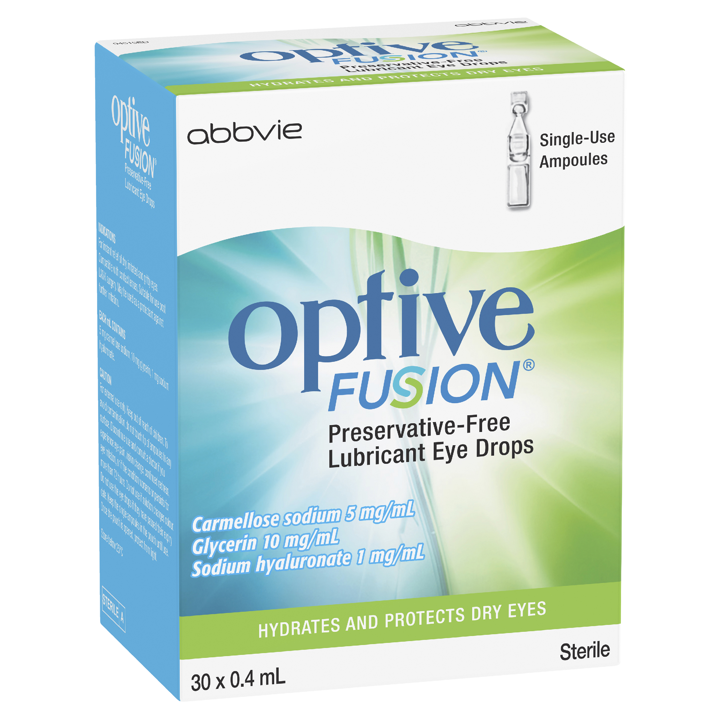 OPTIVE FUSION LUBRICANT EYE DROPS  0.4ML 30 PACK