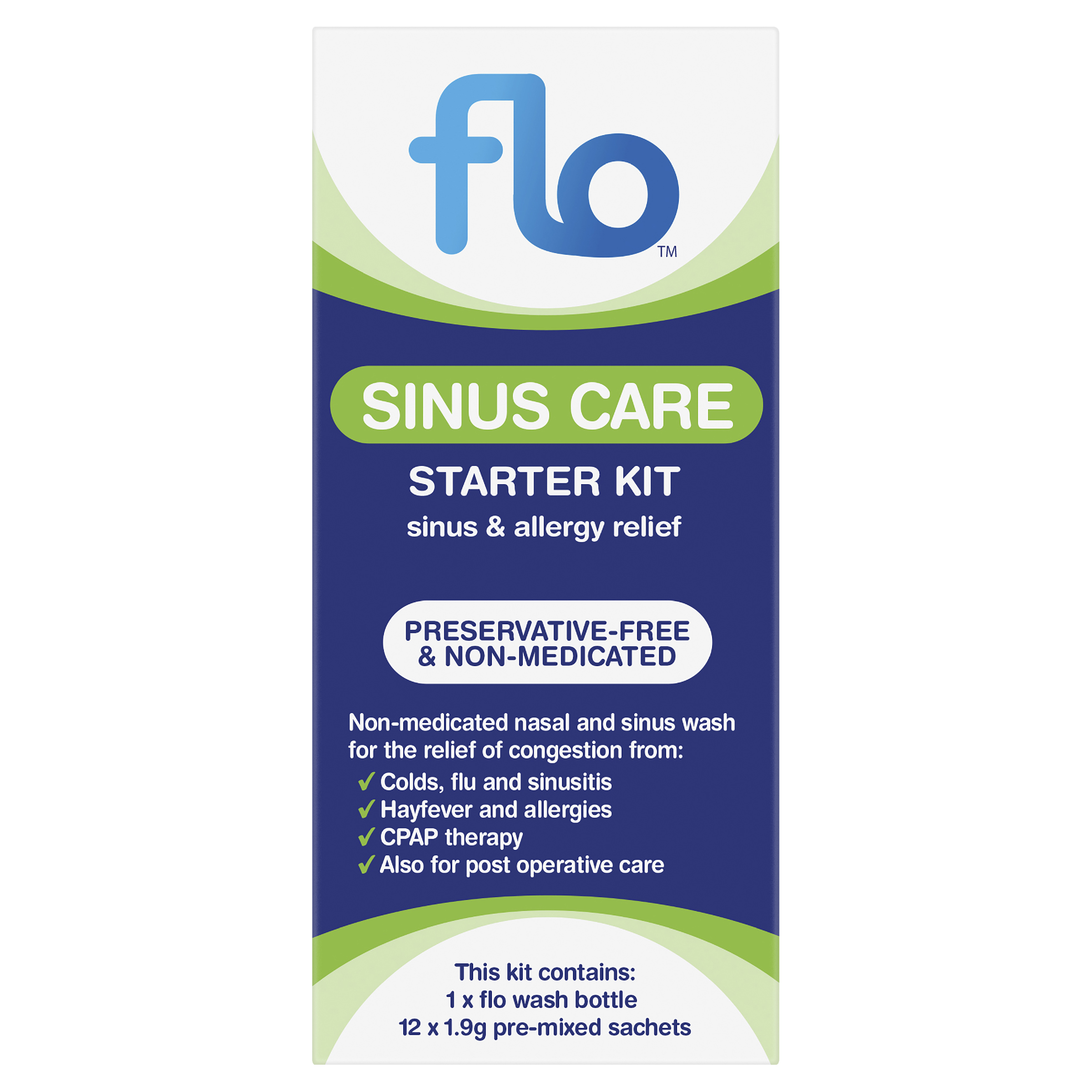 FLO SINUS CARE STARTER KIT 12 SACHETS - Image 2