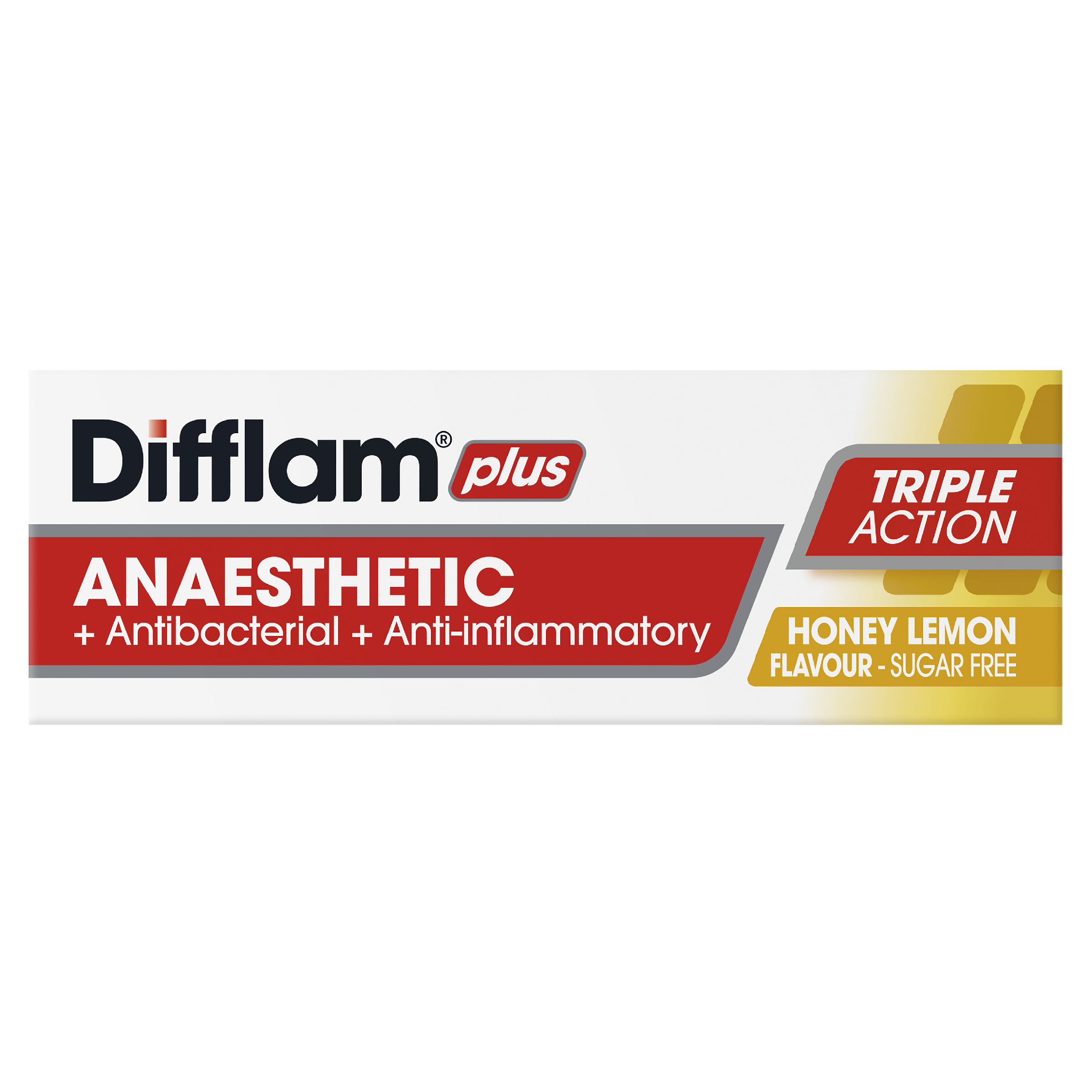 DIFFLAM PLUS ANAESTHETIC HONEY & LEMON SUGAR FREE 16 LOZENGES - Image 6