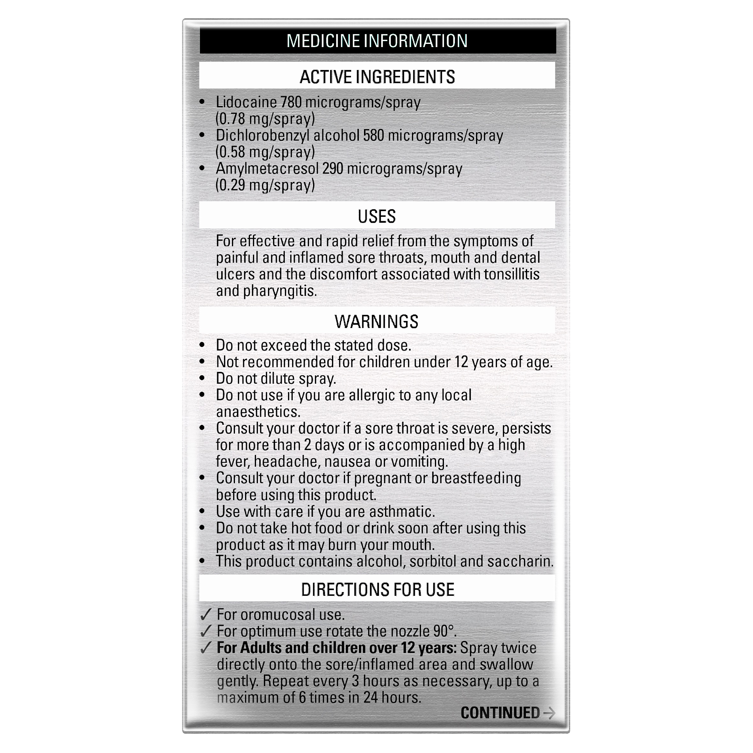 STREPSILS PLUS ANEASTHETIC THROAT SPRAY 20ML - Image 4