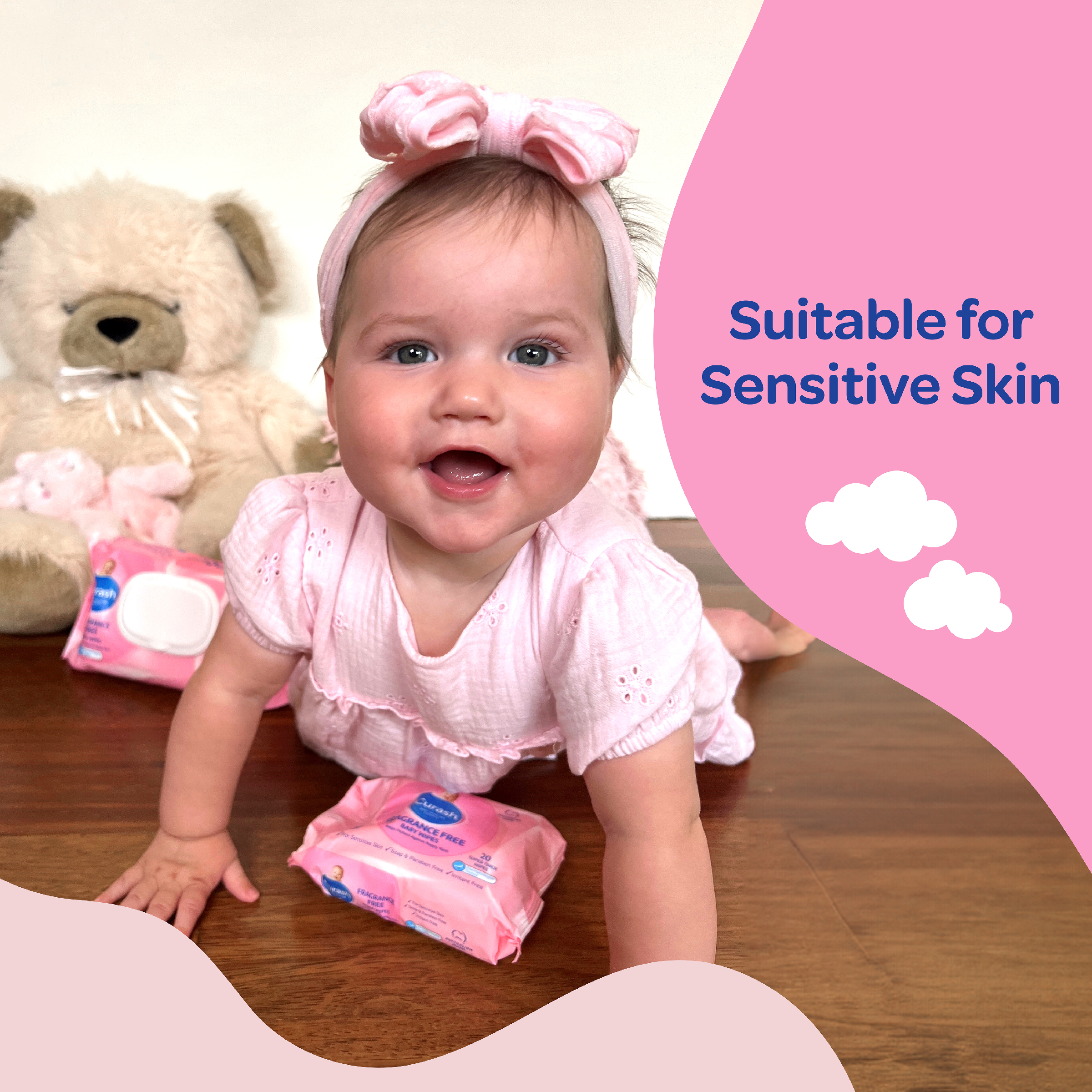 CURASH BABYCARE WIPES FRAGRANCE FREE 240 PACK - Image 6