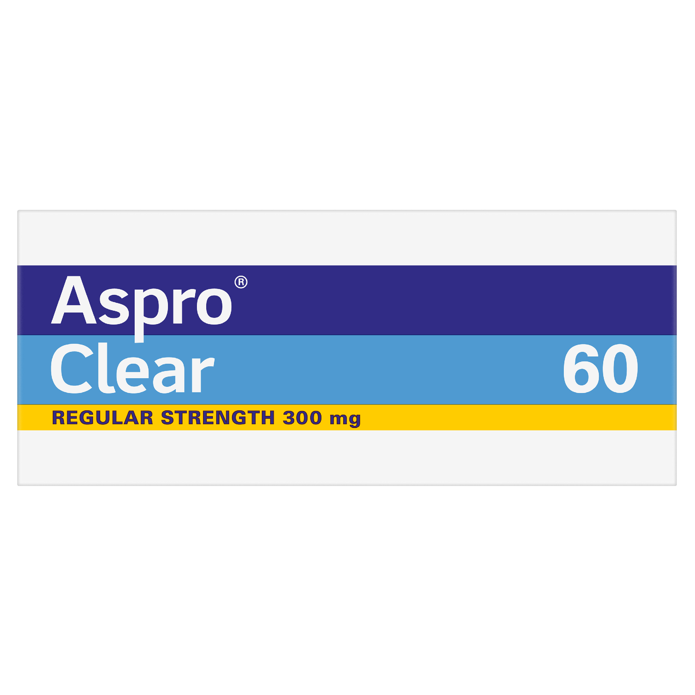 ASPRO CLEAR ASPIRIN 300MG 60 EFFERVESCENT TABLETS - Image 6