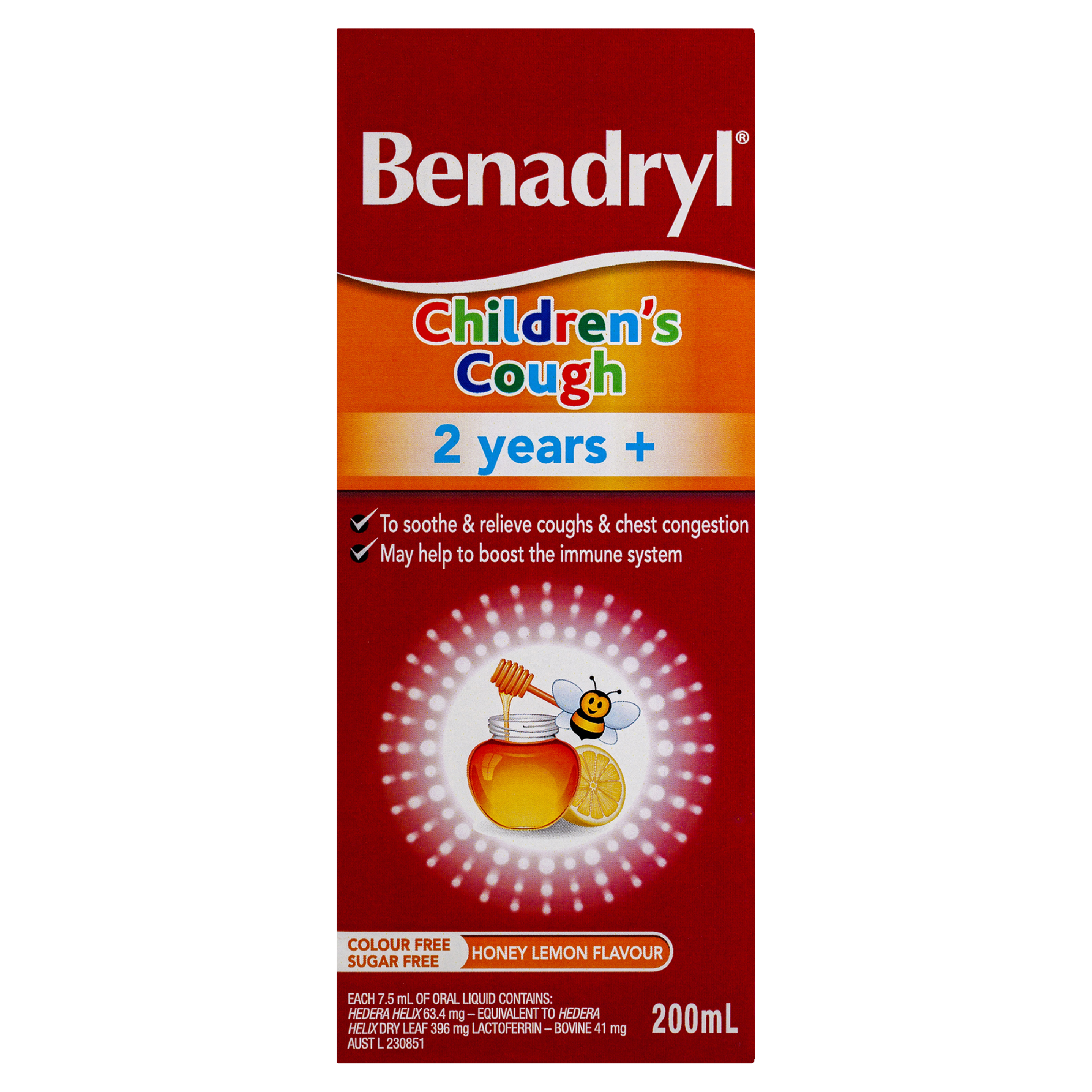 BENADRYL CHILDRENS COUGH 200ML - Image 2
