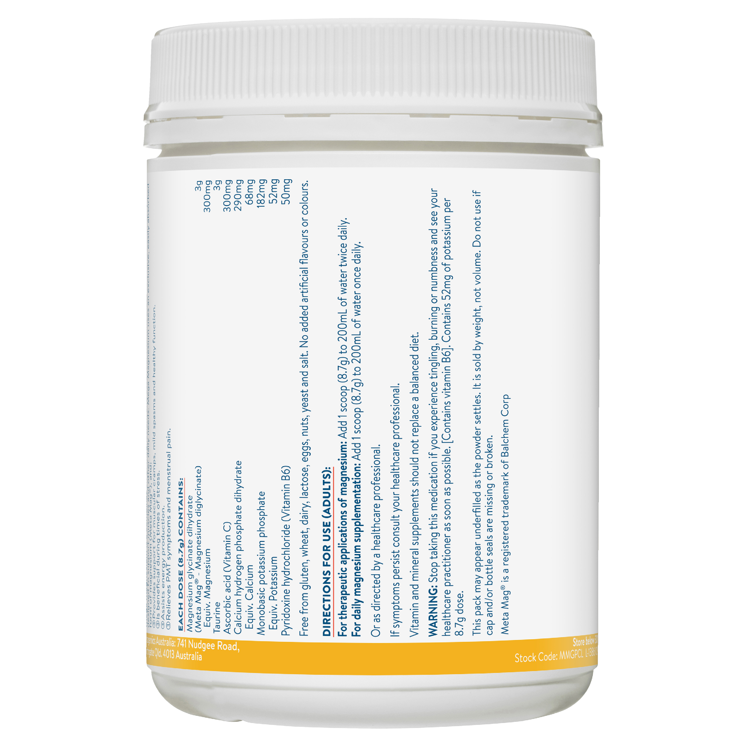 ETHICAL NUTRIENTS MEGA MAGNESIUM ENERGY POWDER 140G - Image 2