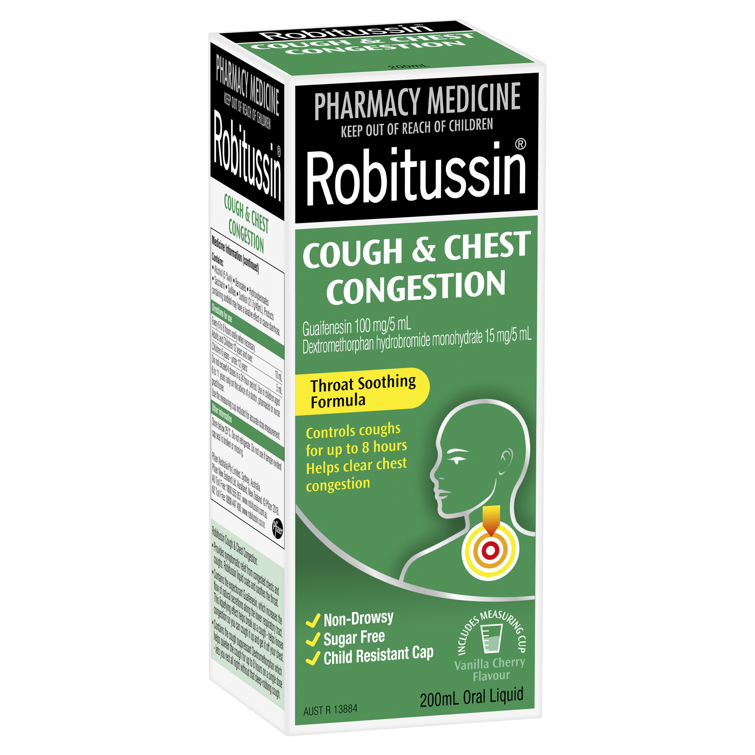 ROBITUSSIN COUGH & CHEST CONGESTION 200ML