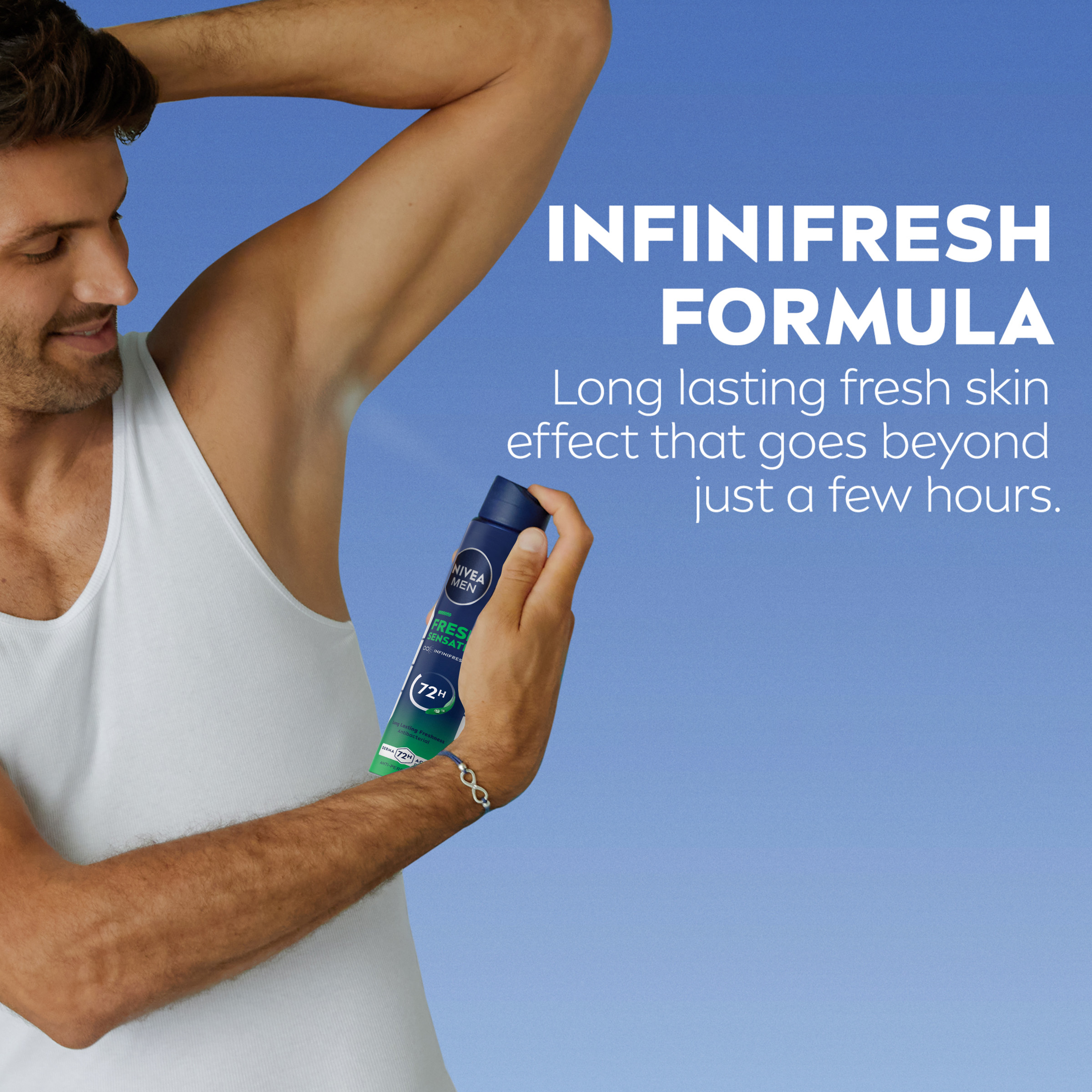 NIVEA MEN DEODORANT FRESH SENSATION 72HR 250ML - Image 5
