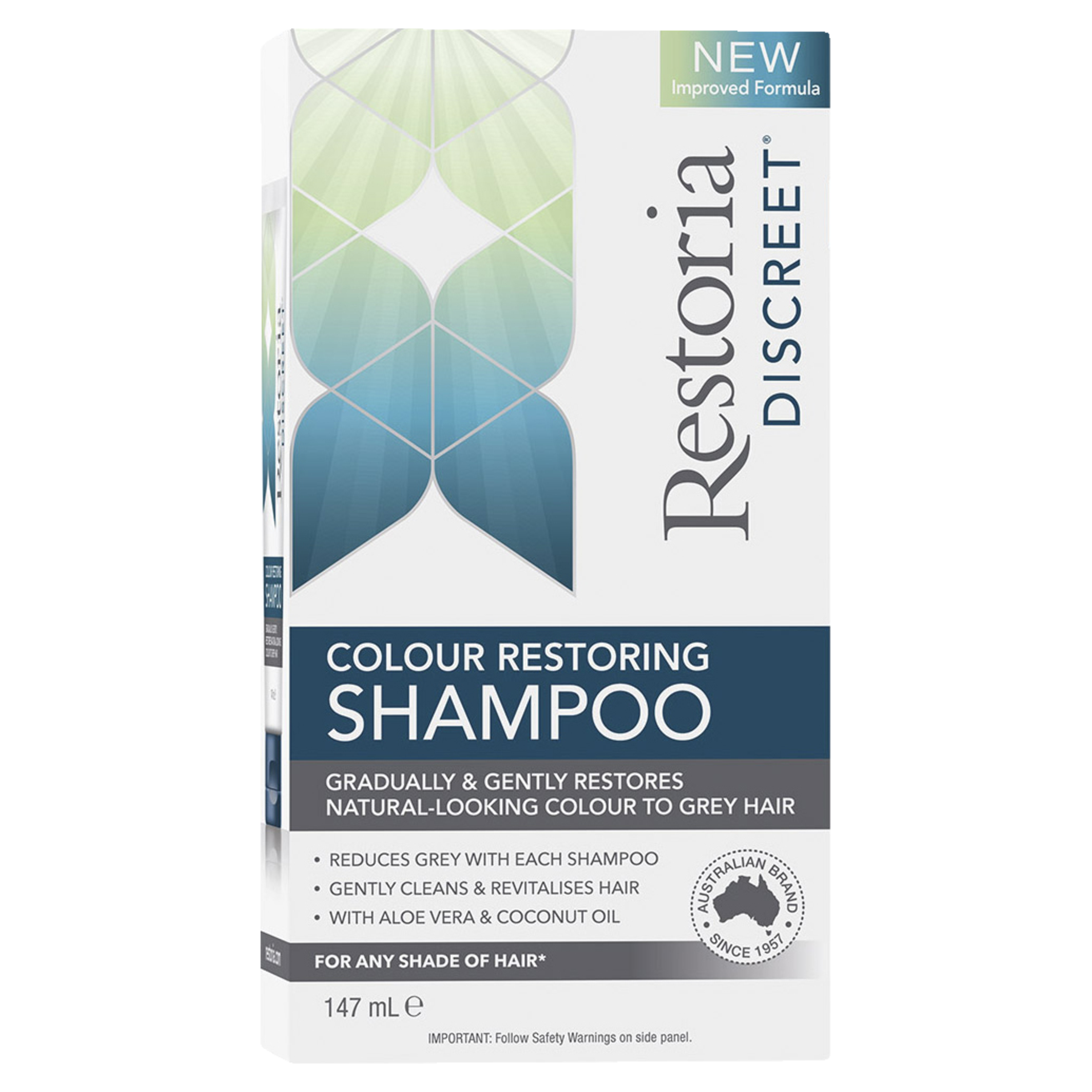RESTORIA DISCREET COLOUR RESTORING SHAMPOO 147ML