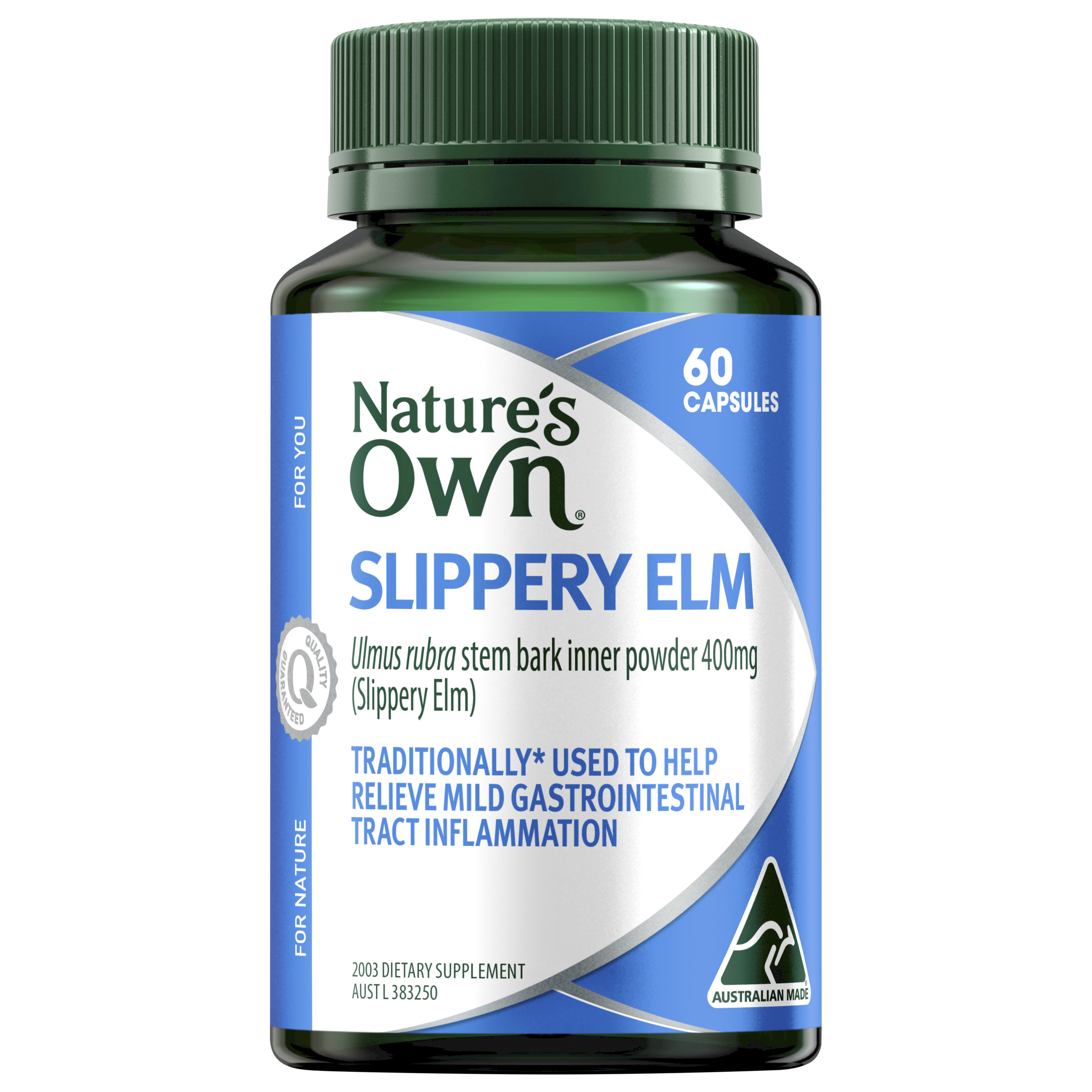 NATURES OWN SLIPPERY ELM 60 CAPSULES