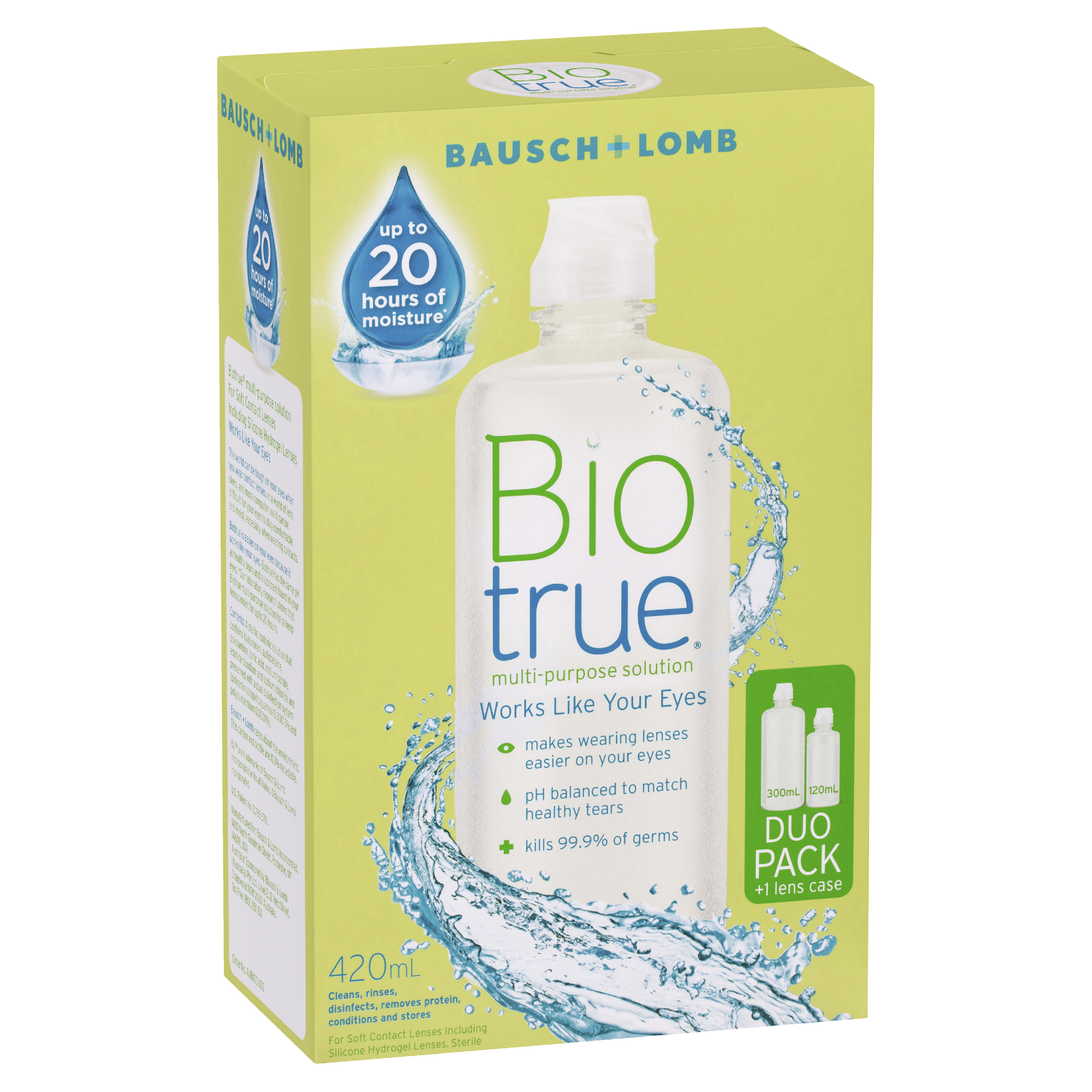 BIOTRUE MULTI PURPOSE DUO SOLUTION 300ML + 120ML