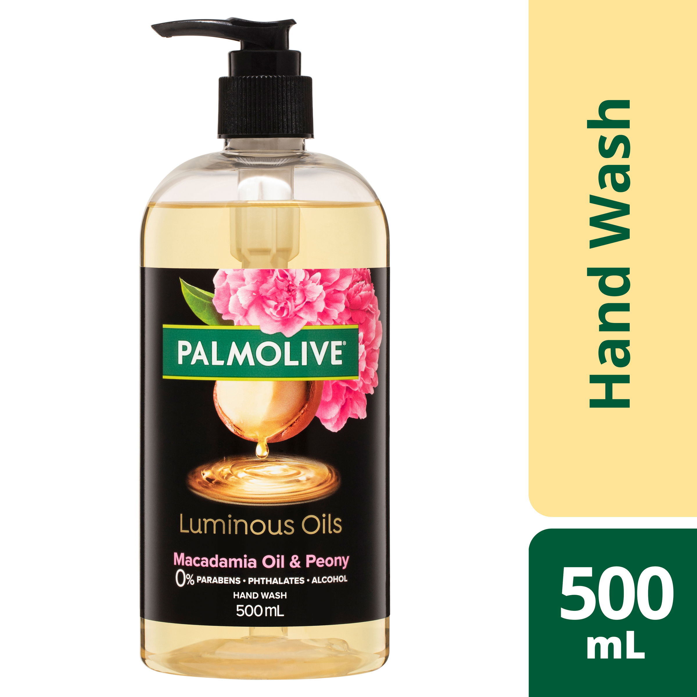 PALMOLIVE LUMINOUS OILS HAND WASH MACADAMIA OIL & PEONY 500ML - Image 9