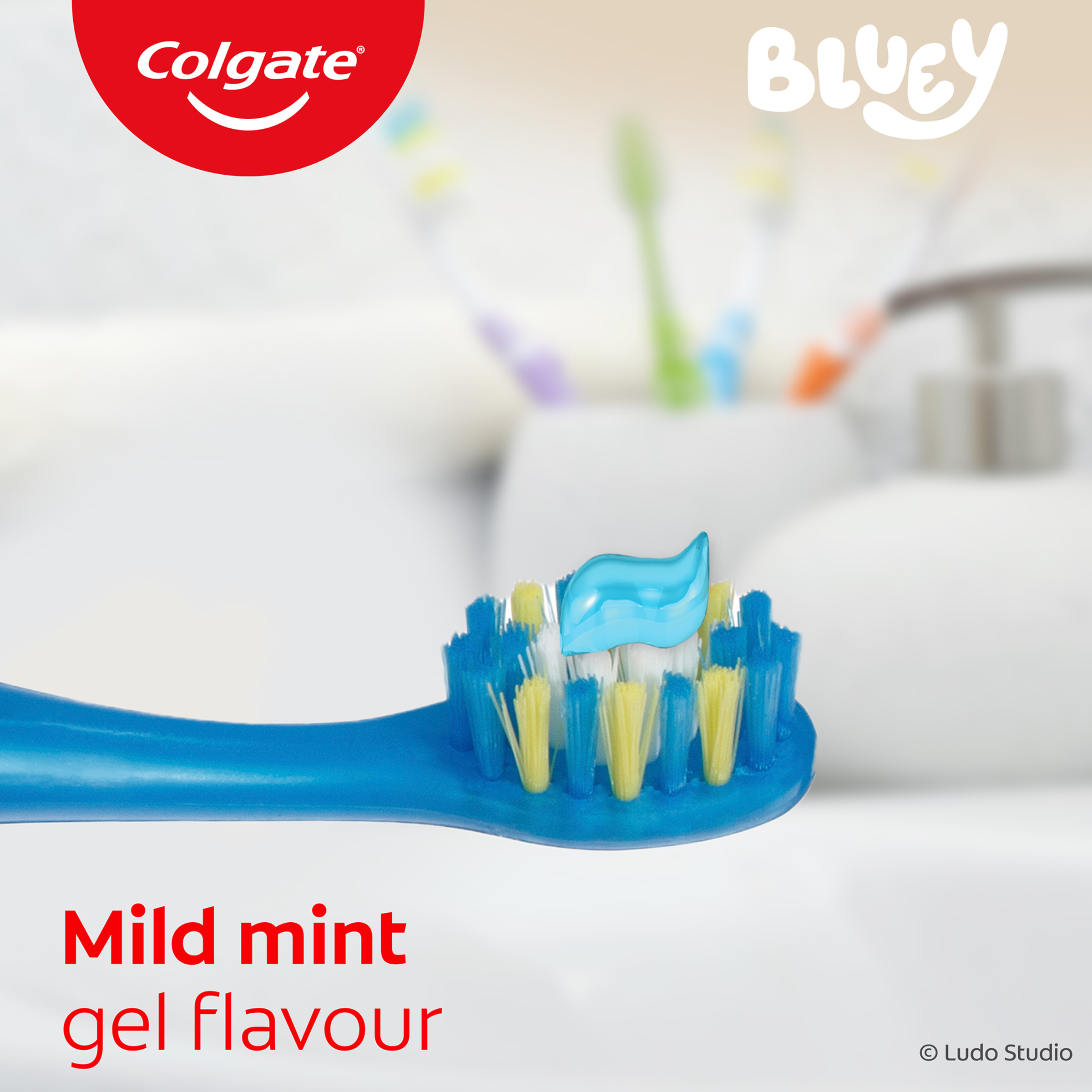 COLGATE TOOTHPASTE KIDS BLUEY 2-5 YEARS MINT GEL 90G - Image 7