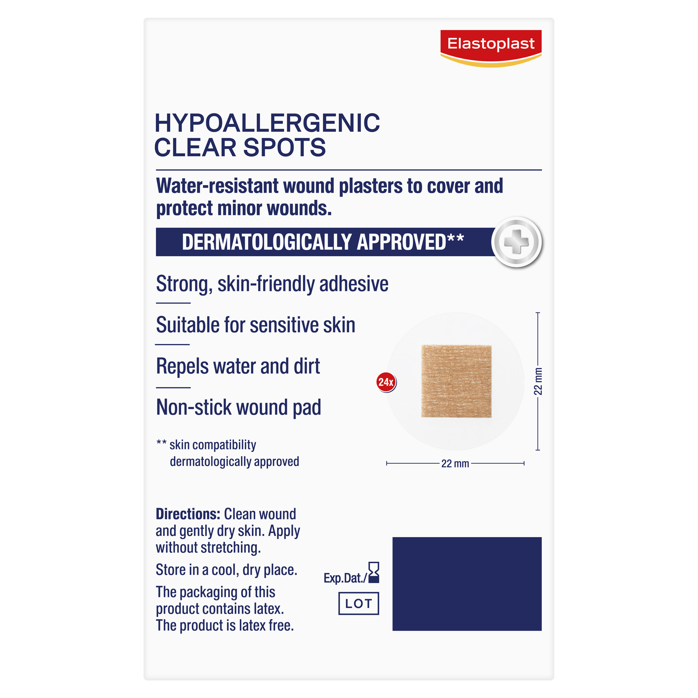 ELASTOPLAST HYPOALLERGENIC TRANSPARENT SPOT 24 PACK - Image 4