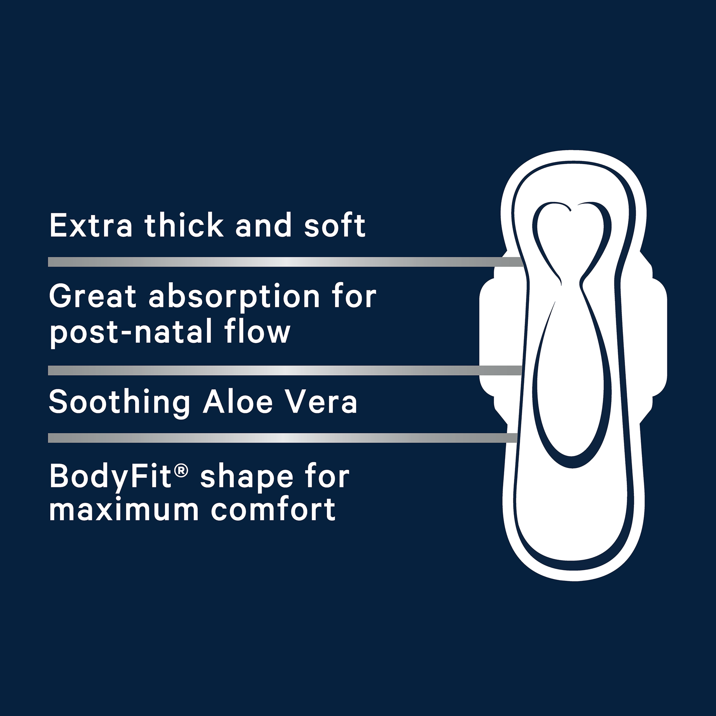 LIBRA PADS MATERNITY EXTRA LONG WINGS 10 PACK - Image 4
