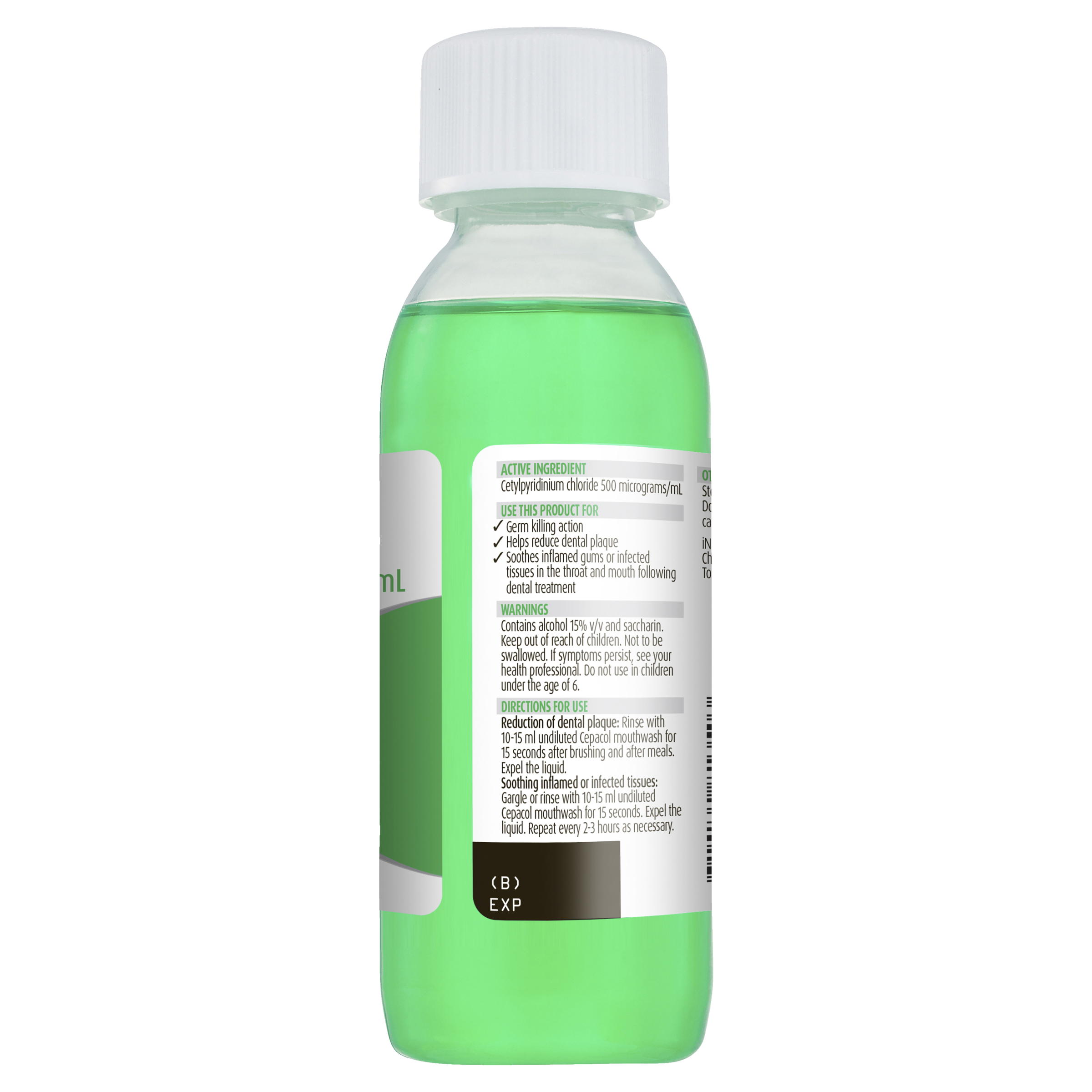 CEPACOL ANTIBACTERIAL ORAL SOLUTION MINT 150ML - Image 3