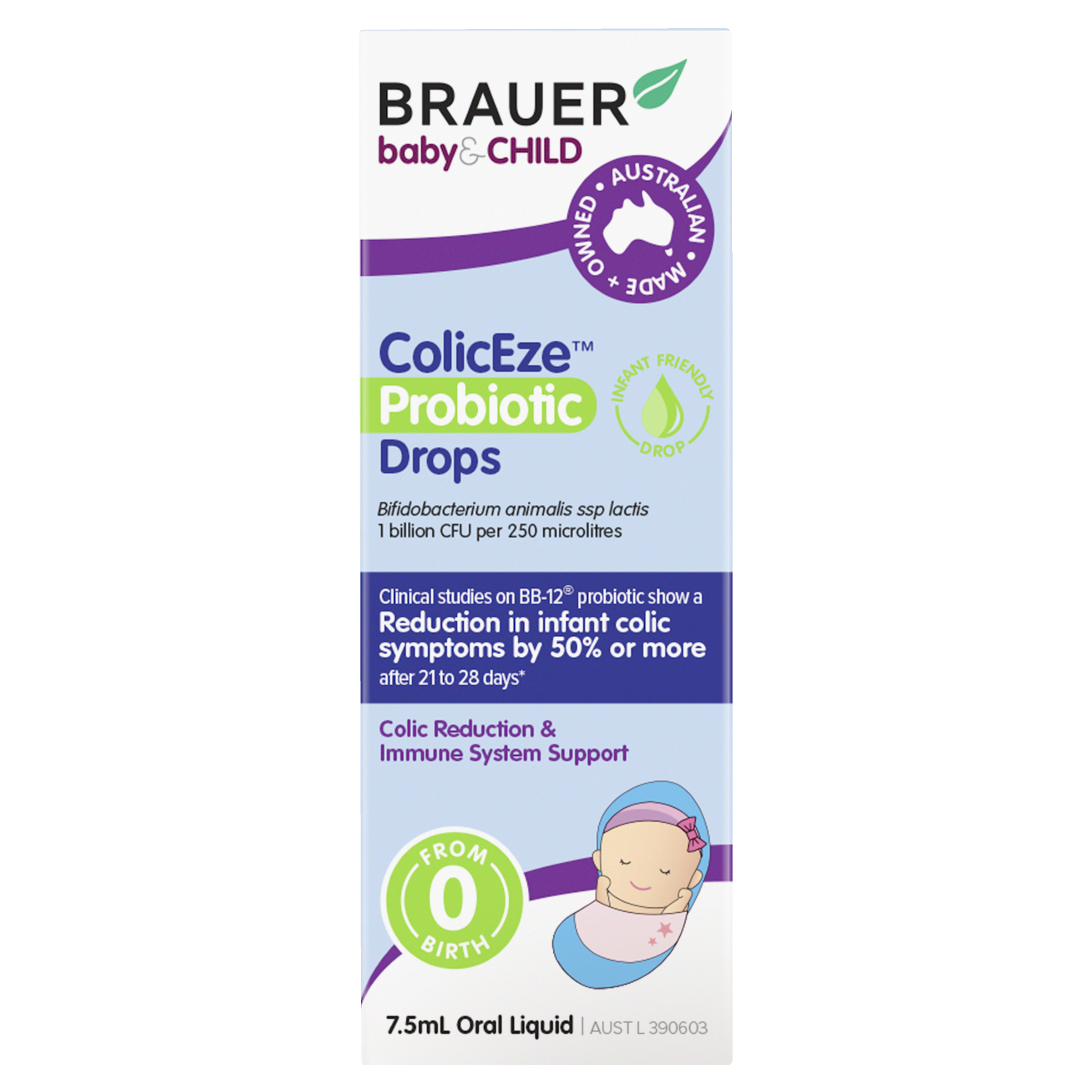 BRAUER COLICEZE PROBIOTIC DROPS FOR INFANTS 7.5ML - Image 5