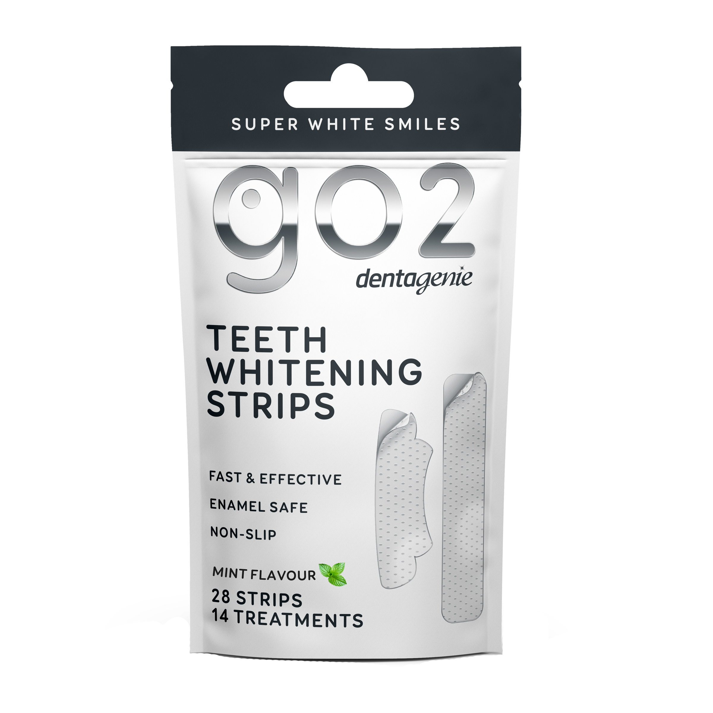 GO2 DENTAGENIE PREMIUM WHITENING STRIPS 28 PACK