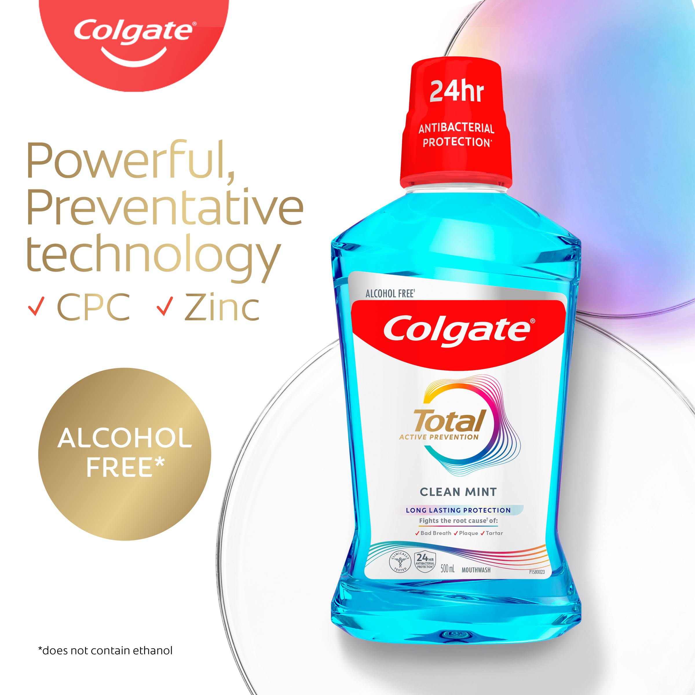 COLGATE MOUTHWASH TOTAL CLEAN MINT 500ML - Image 7