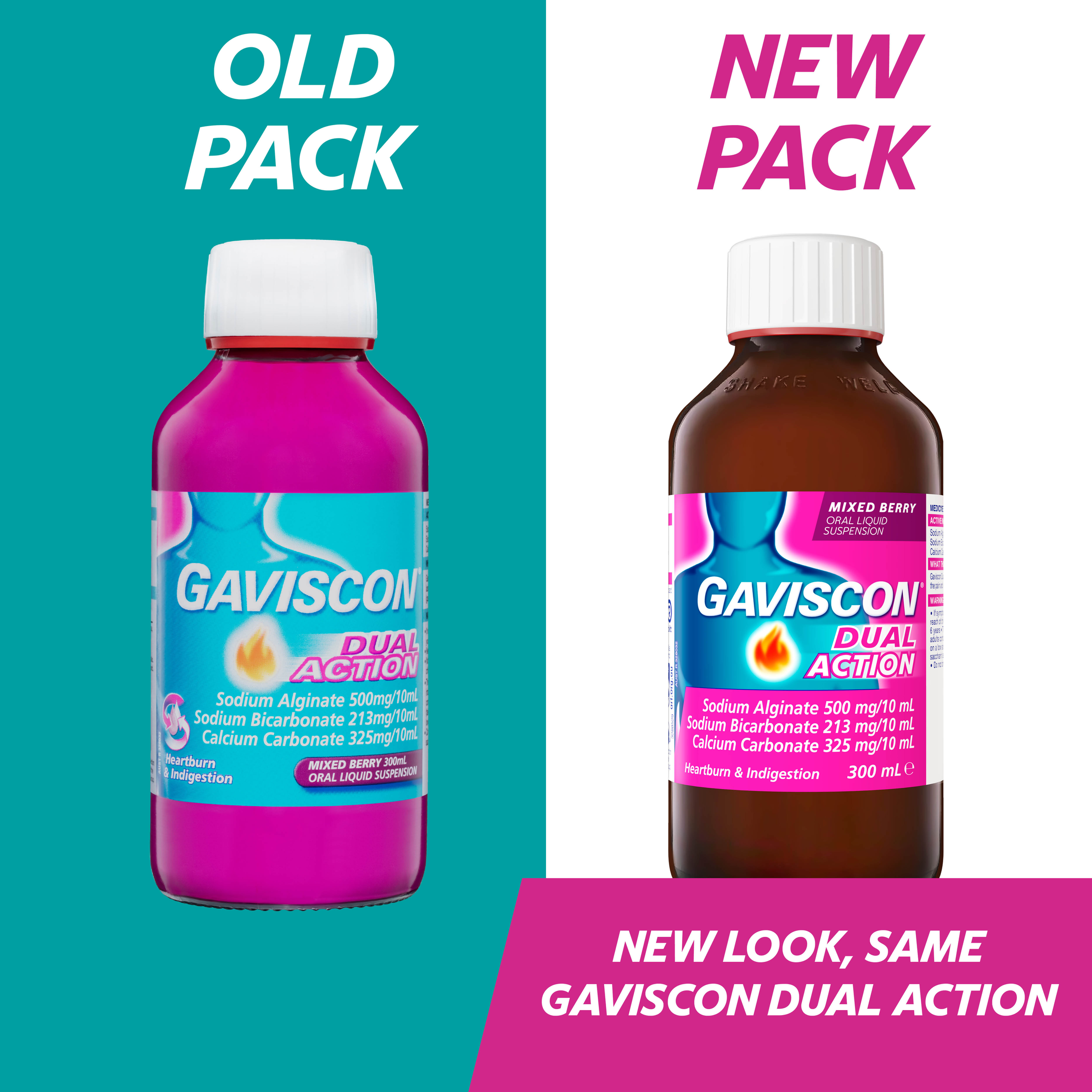 GAVISCON DUAL ACTION MIXED BERRY LIQUID 300ML - Image 5