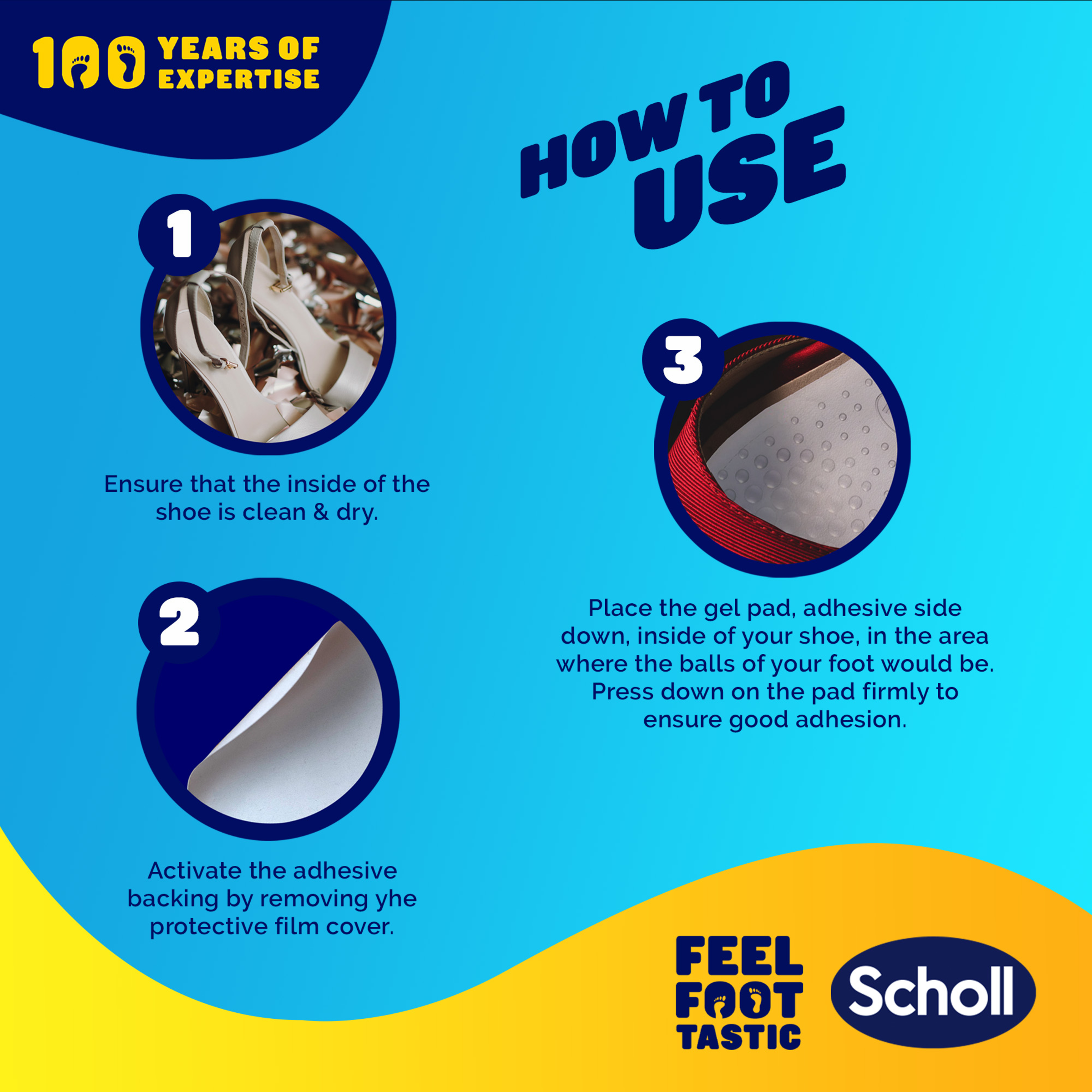 SCHOLL PARTY FEET GEL CUSHIONS 1 PAIR - Image 5