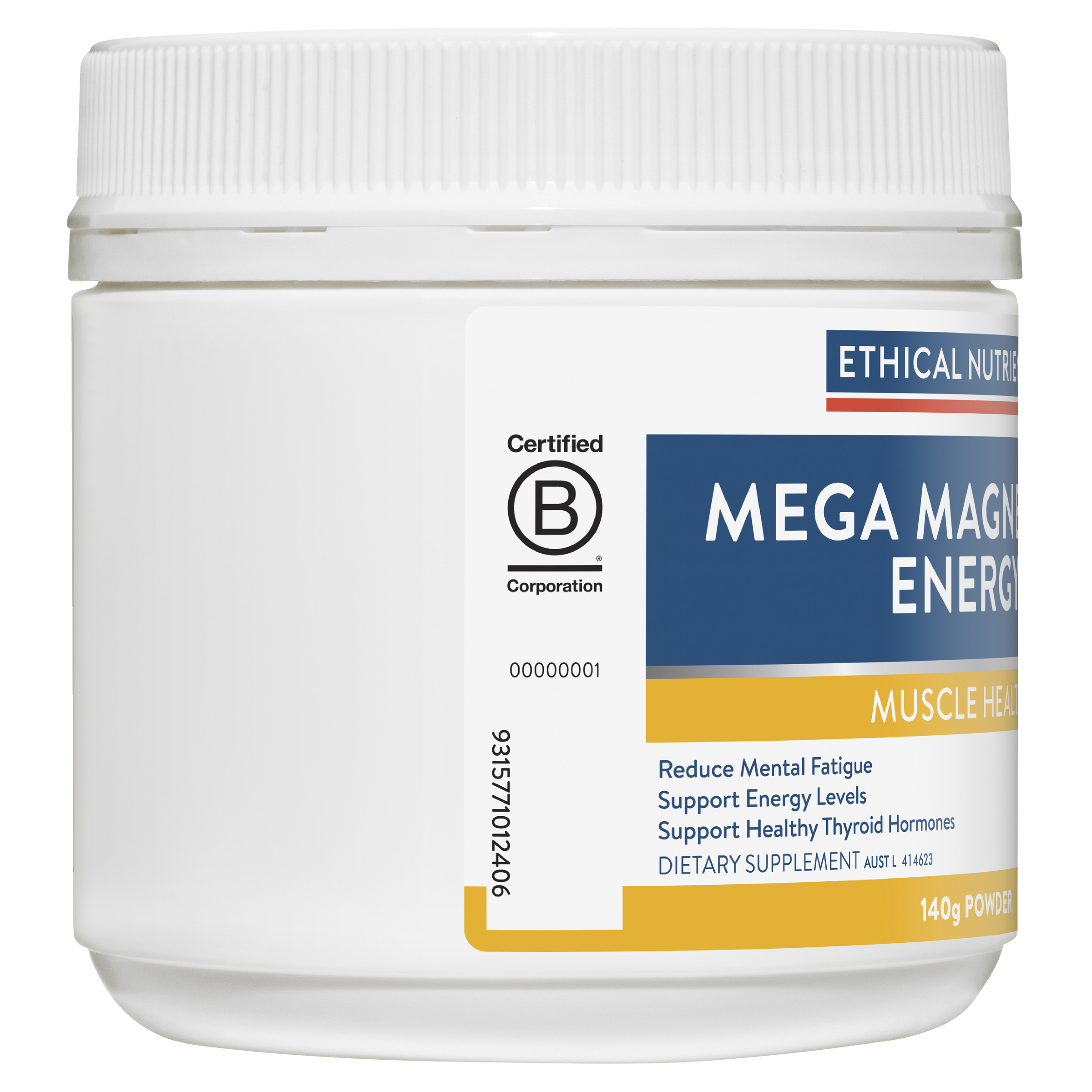 ETHICAL NUTRIENTS MEGA MAGNESIUM MUSCLE PLUS POWDER 135G - Image 4