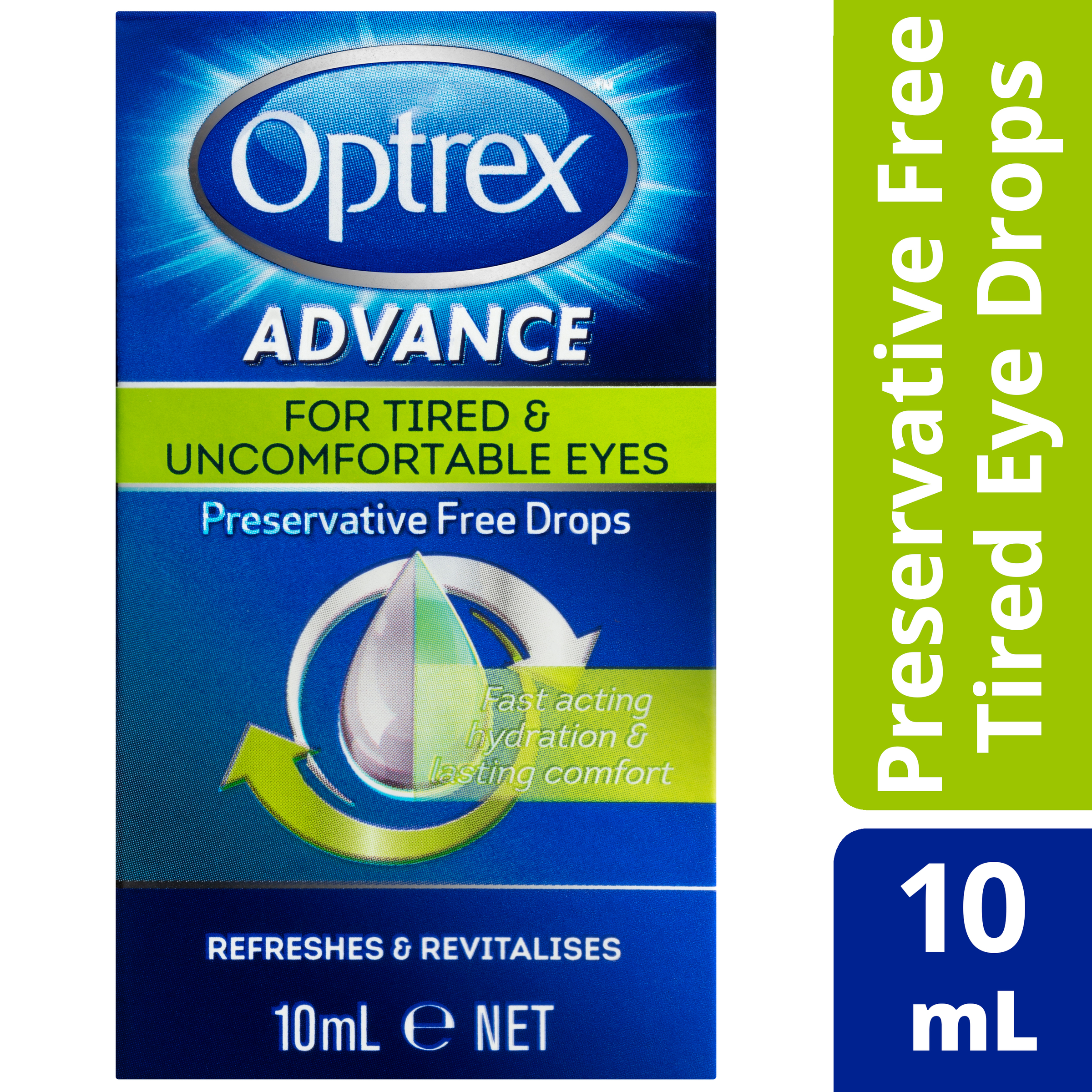 OPTREX ADVANCE PRESERVATIVE FREE TIRED EYE DROPS 10ML - Image 9