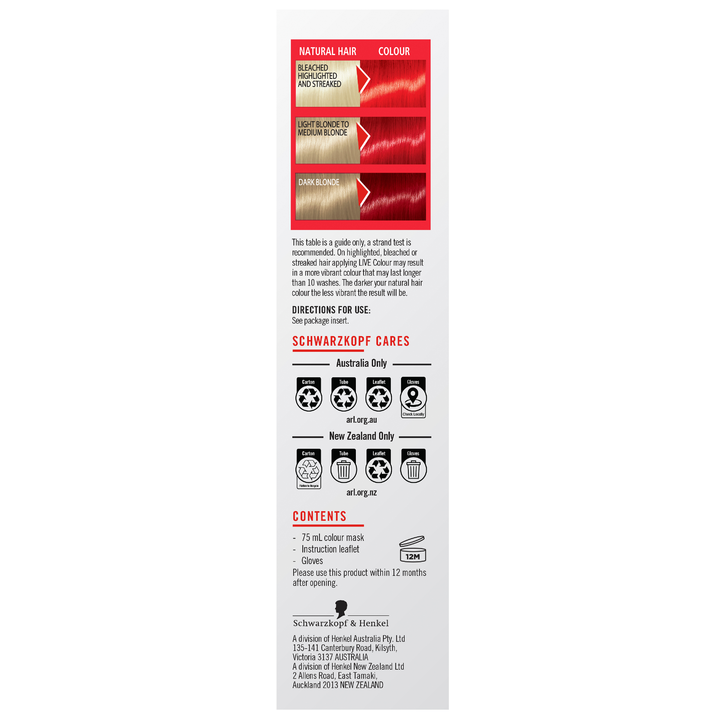 SCHWARZKOPF LIVE COLOUR PILLAR BOX RED 75ML - Image 3