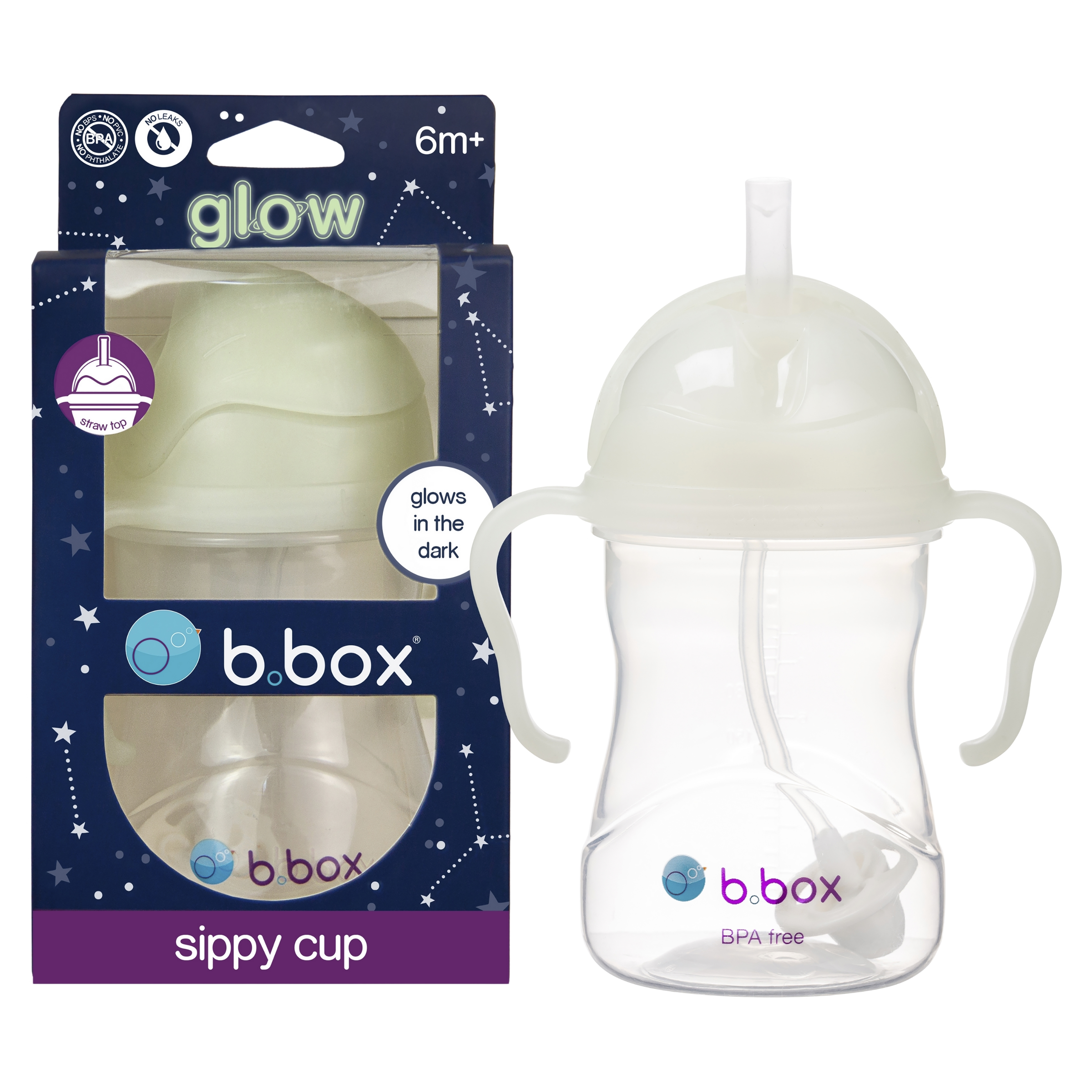 BBOX SIPPY CUP GLOW IN THE DARK 240ML - Image 2