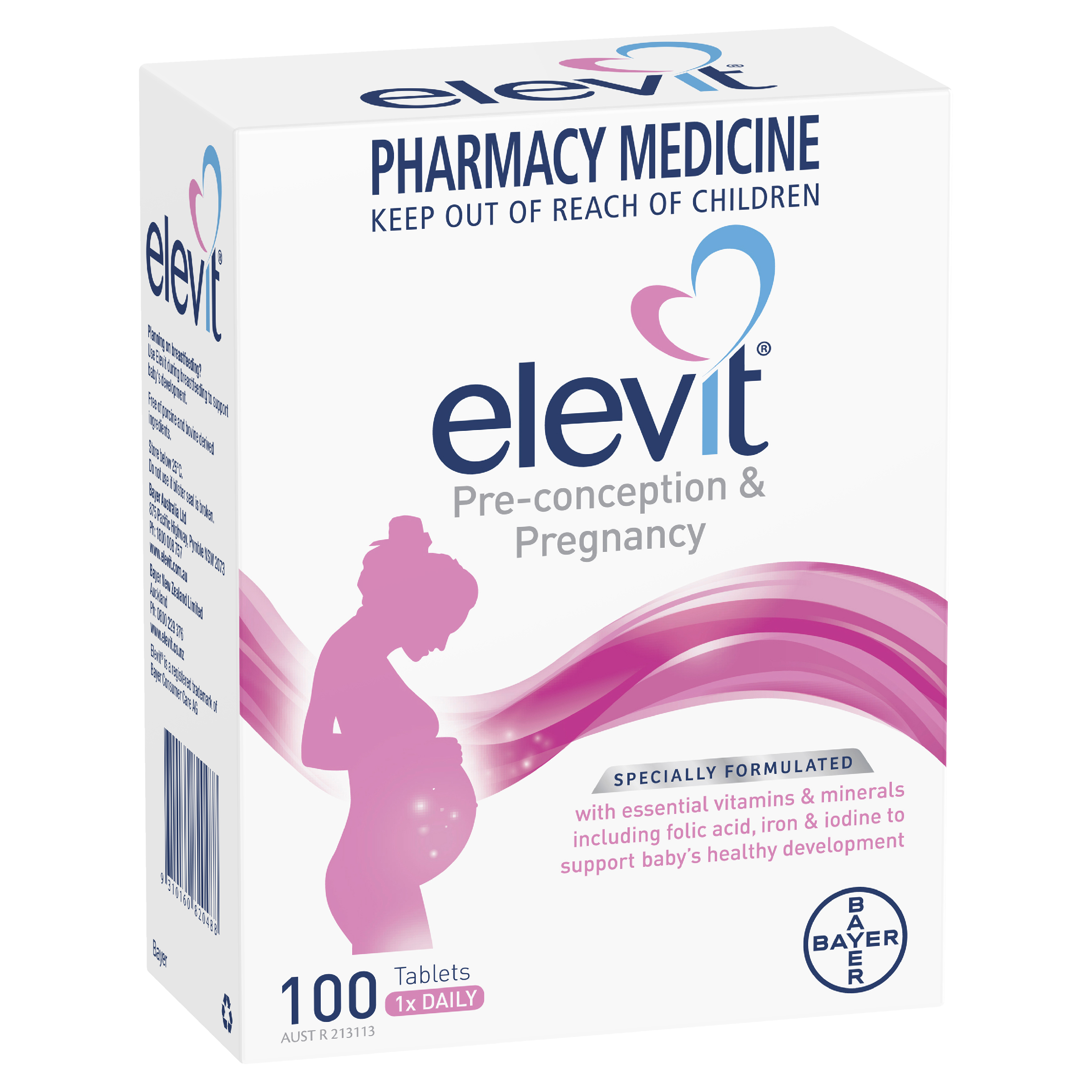 ELEVIT PRE-CONCEPTION & PREGNANCY 100 TABLETS