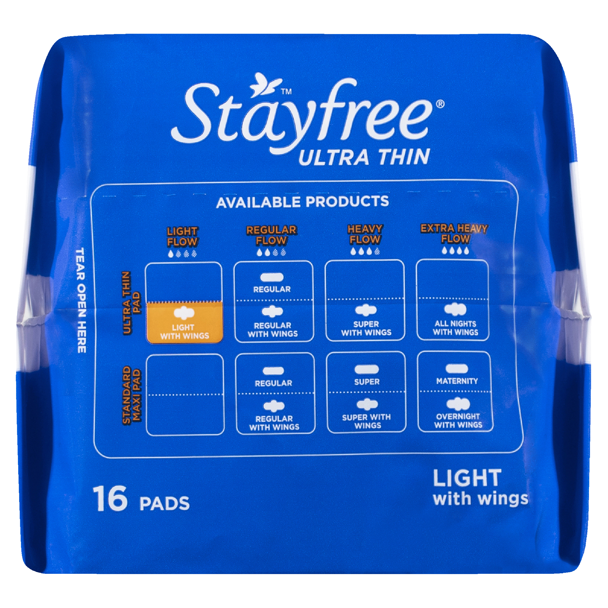 STAYFREE PADS ULTRA THIN LIGHT WINGS 16 PACK - Image 6